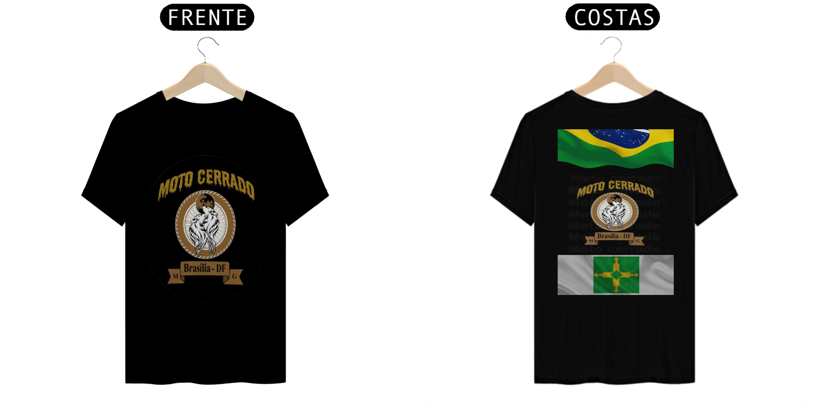 Nome do produto  Moto cerrado - Bandeiras nas costas