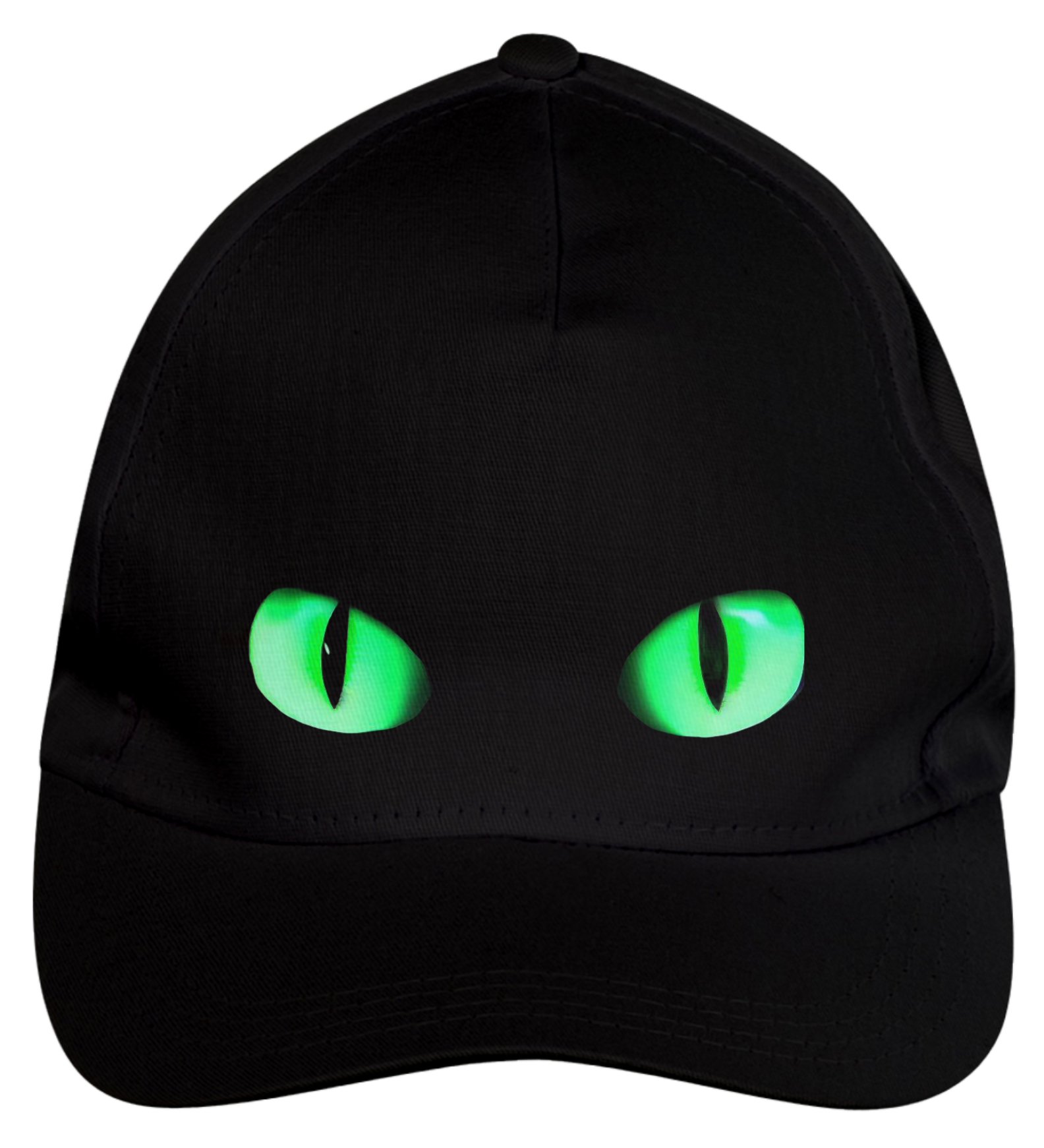 Boné olhos de Gato verde