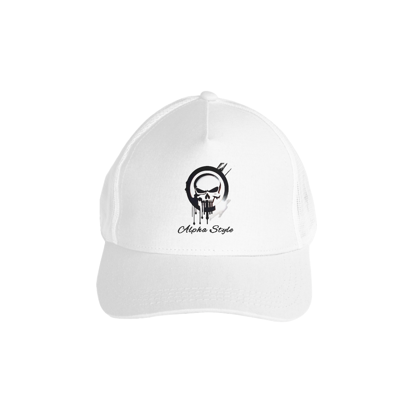 Boné Alpha Style Punisher I White