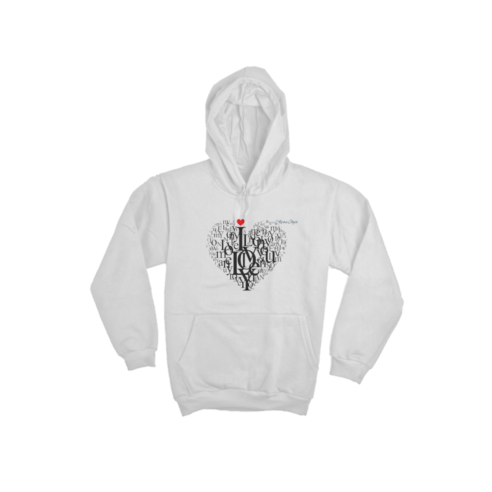 Moletom Canguru Alpha Style Coração