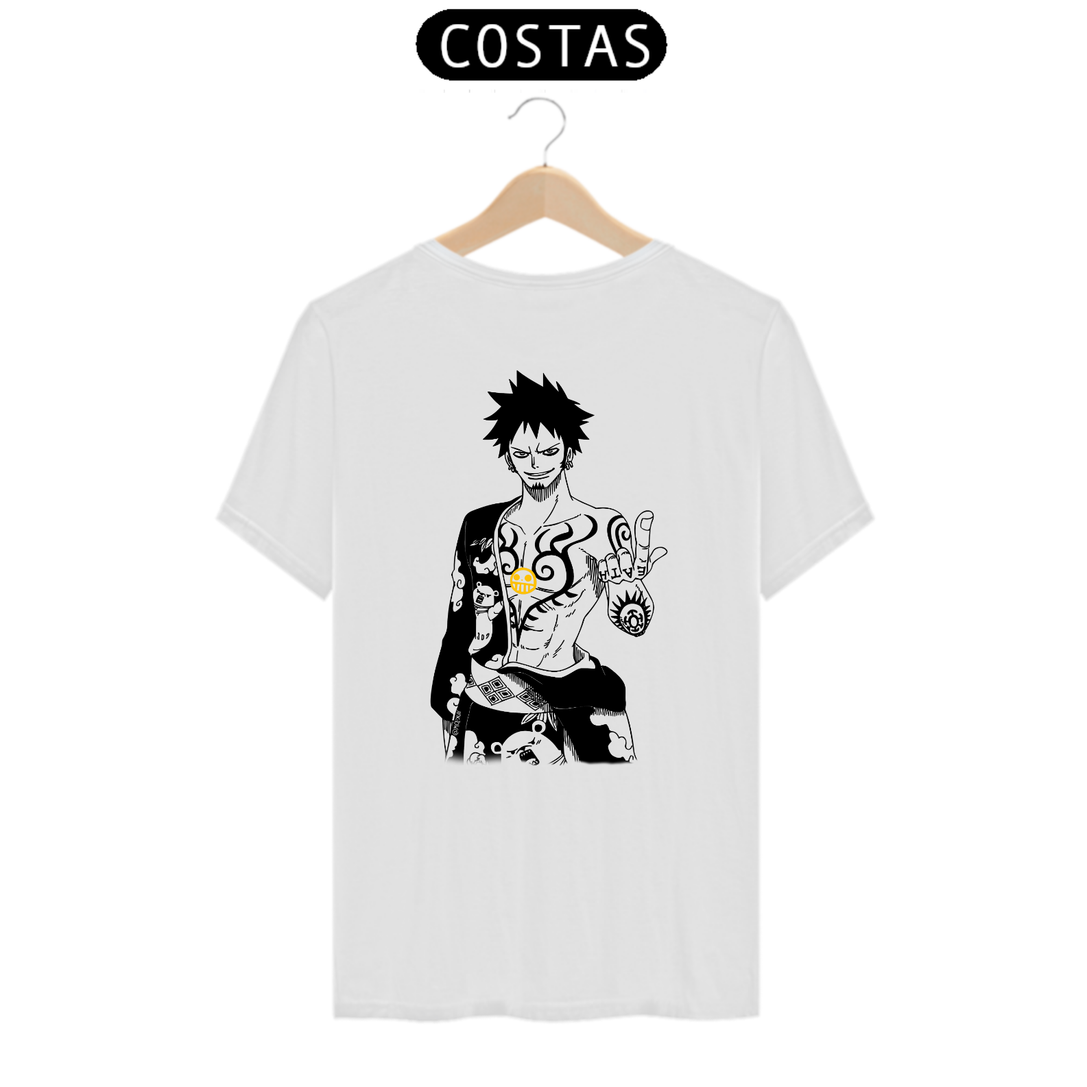 Trafalgar Law - One Piece (estampa nas costas)