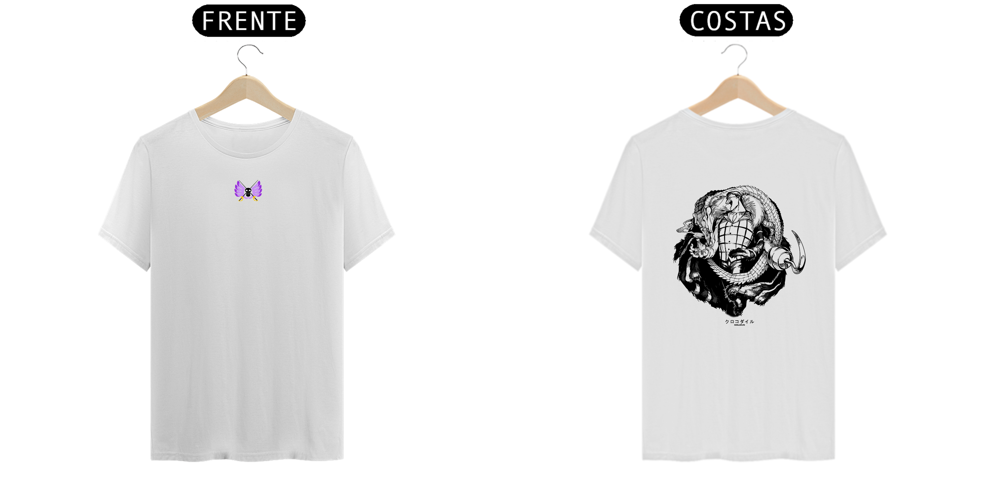 Crocodile - One Piece (frente e costas)