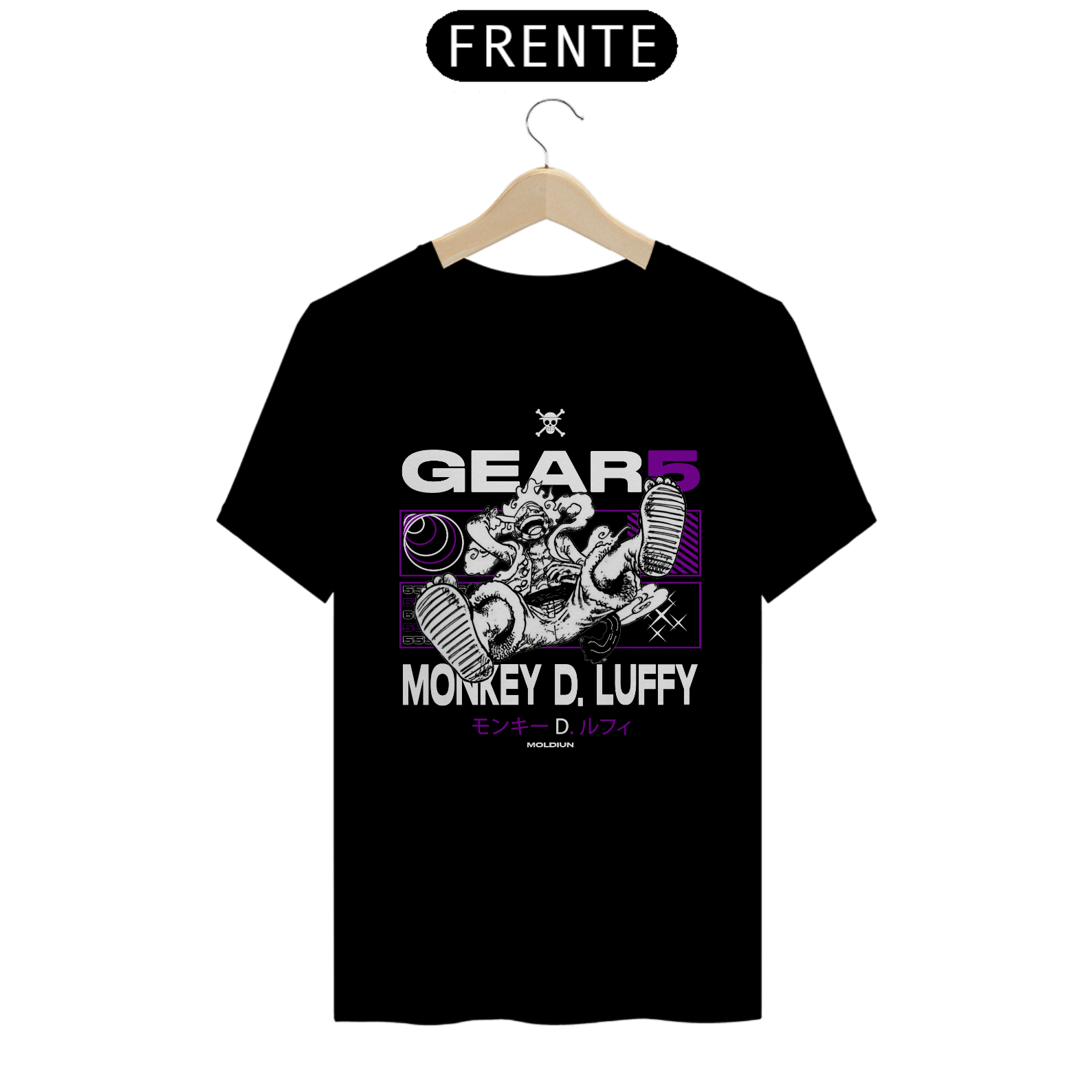 Monkey D. Luffy - One piece (estampa na frente)