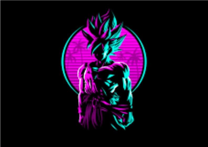 Pôster paisagem goku-dragãoball