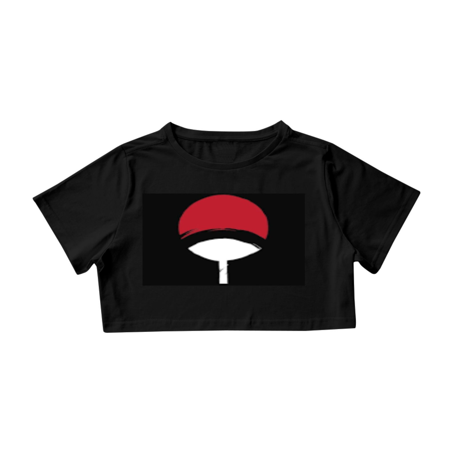 Croped feminino clã uchiha 