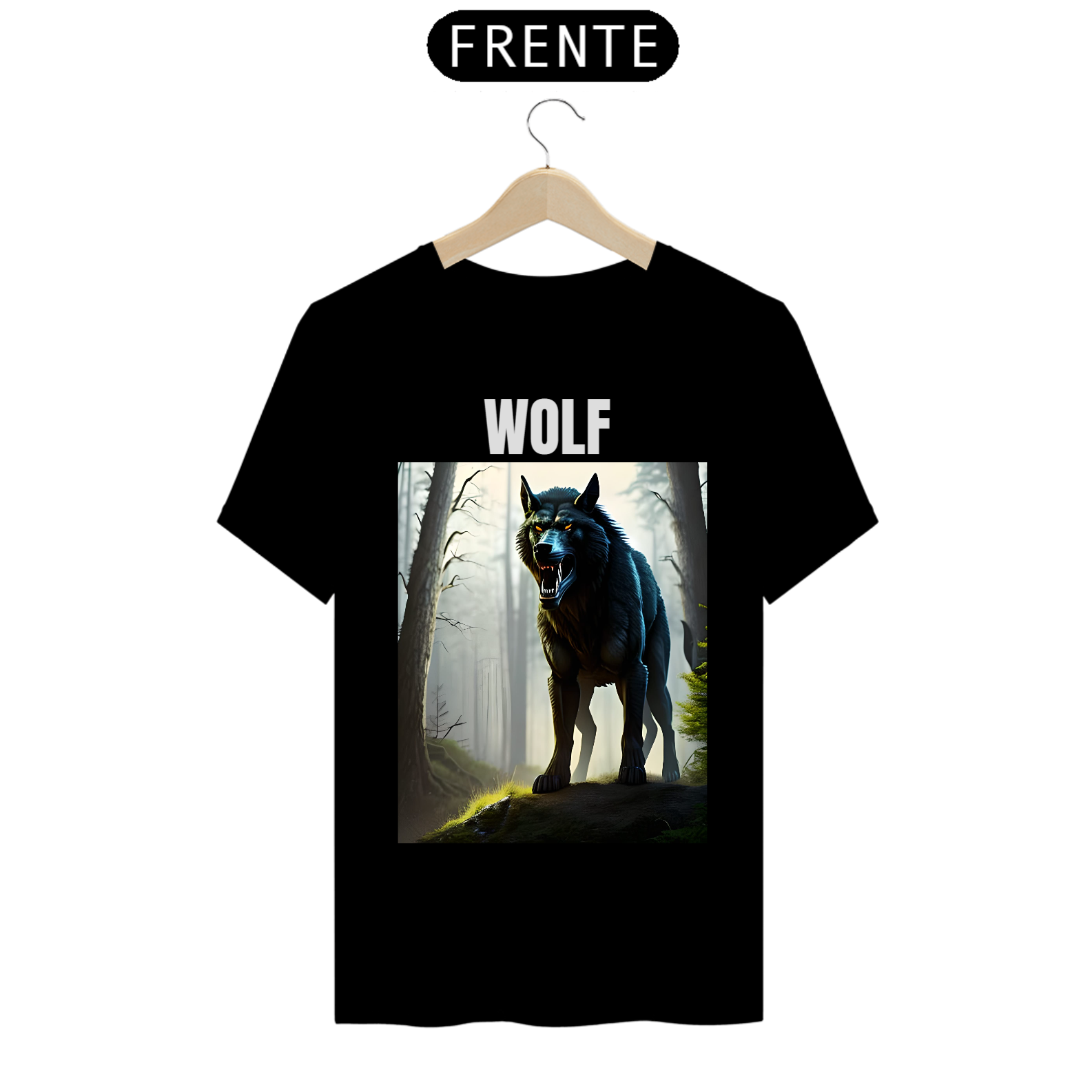 Camisa estampada Wolf