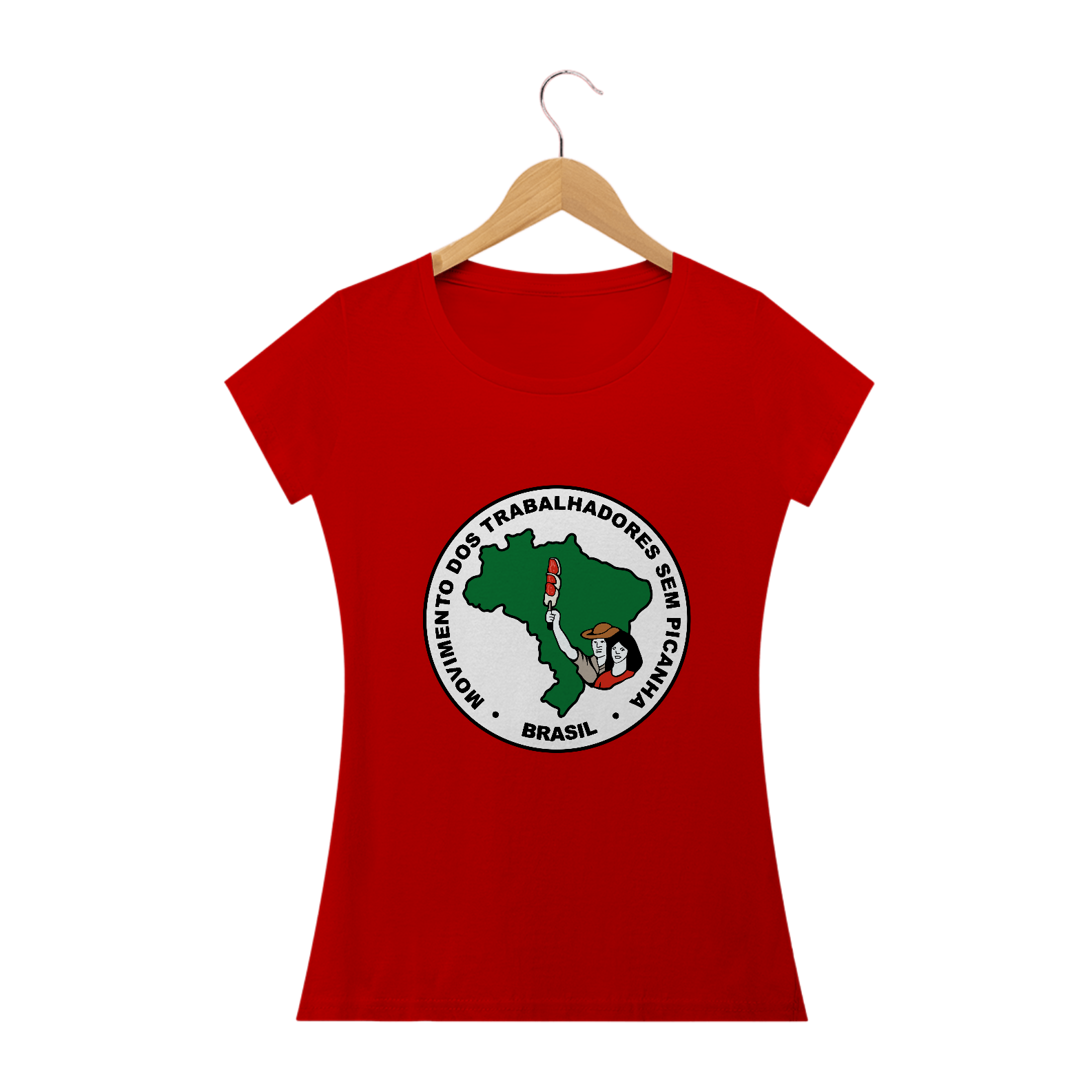 Camiseta Baby Look Feminina- Movimento dos Trabalhadores Sem Picanha