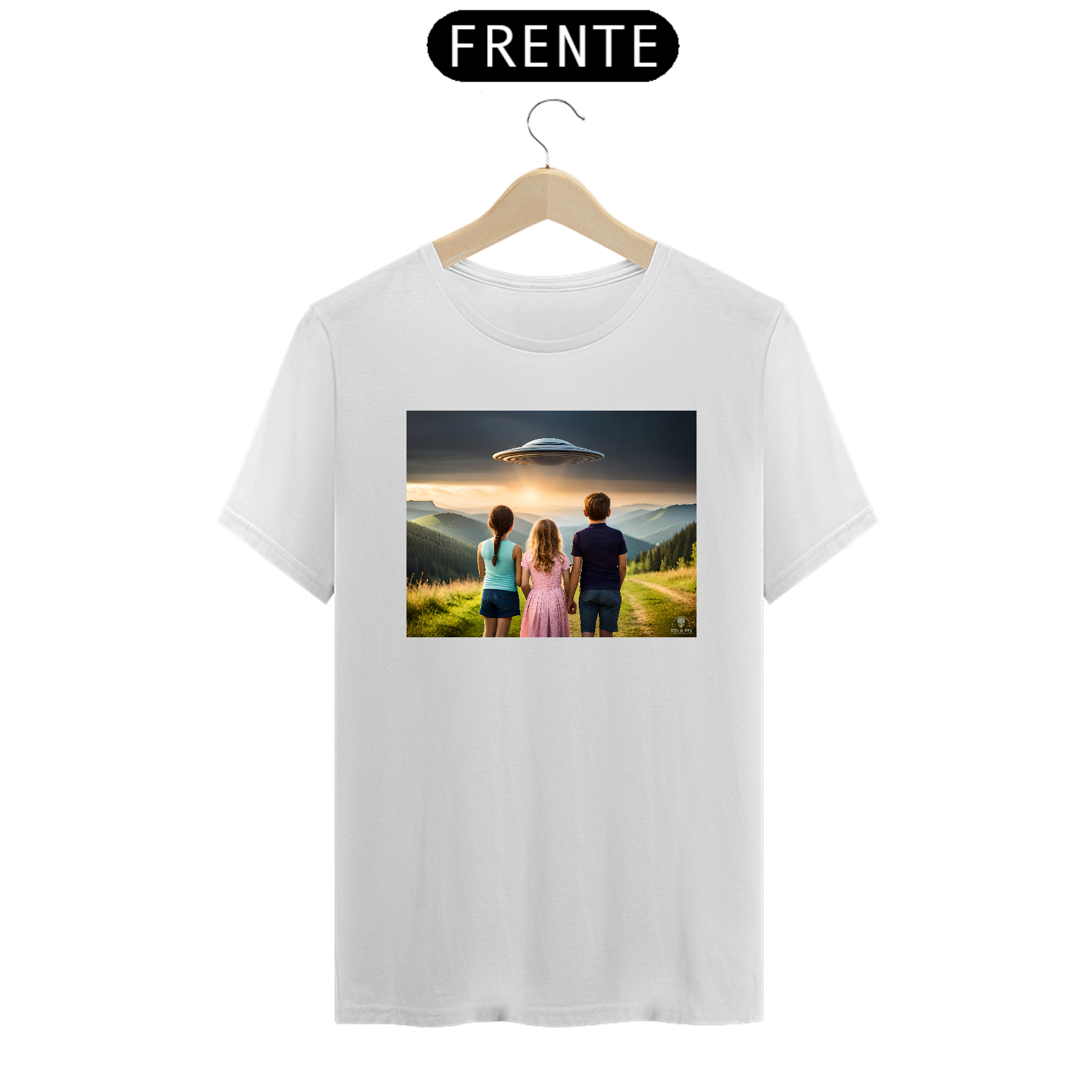 Crianças veem disco voador