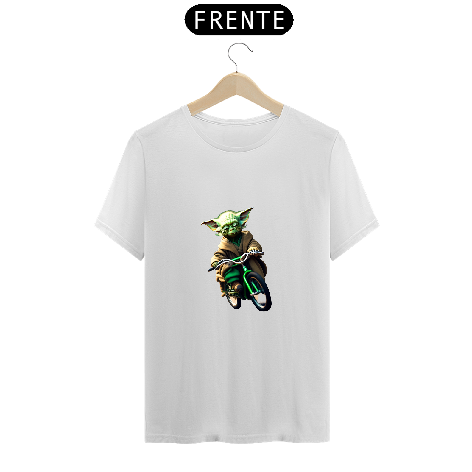Camiseta Mestre Yoda na Bike