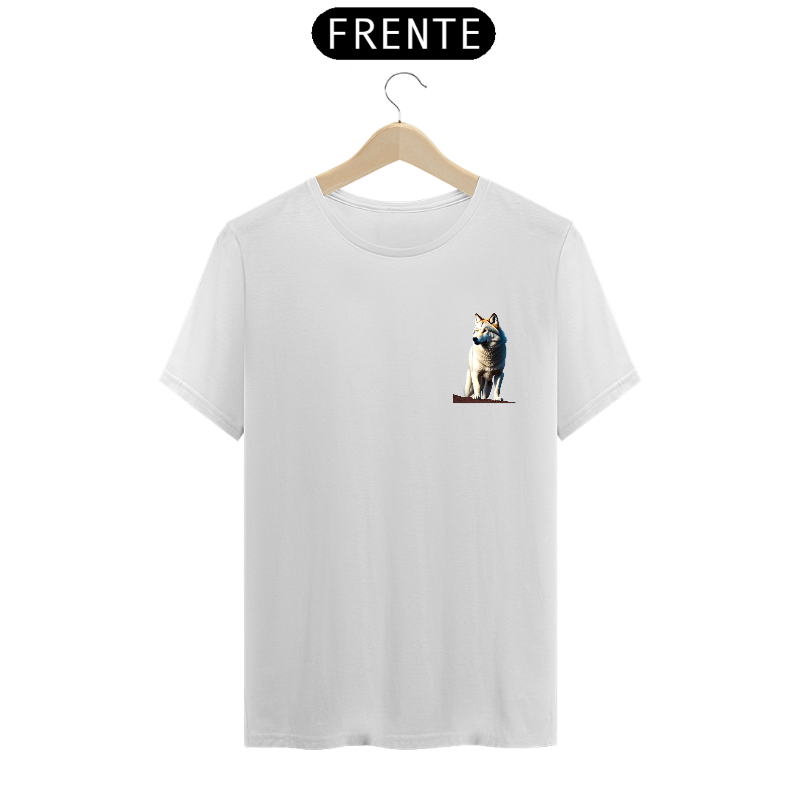 Nome do produto: Camiseta básica Lobo guara