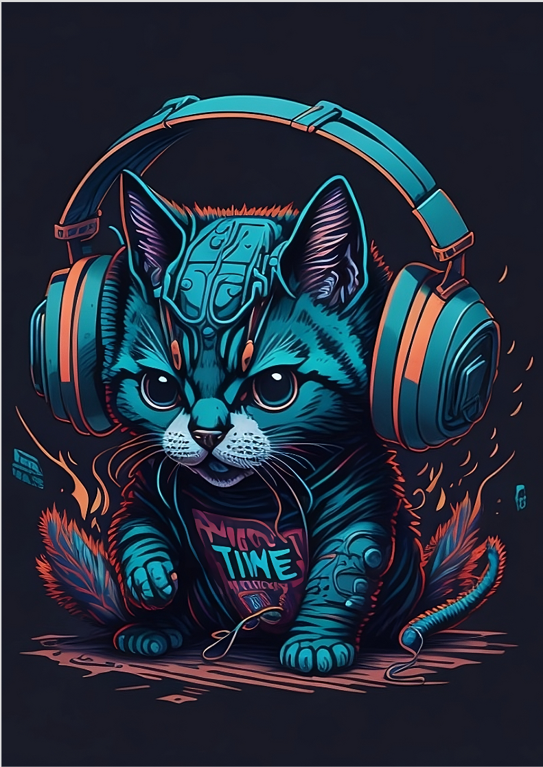 GATINHO CYBER PUNK GAMER
