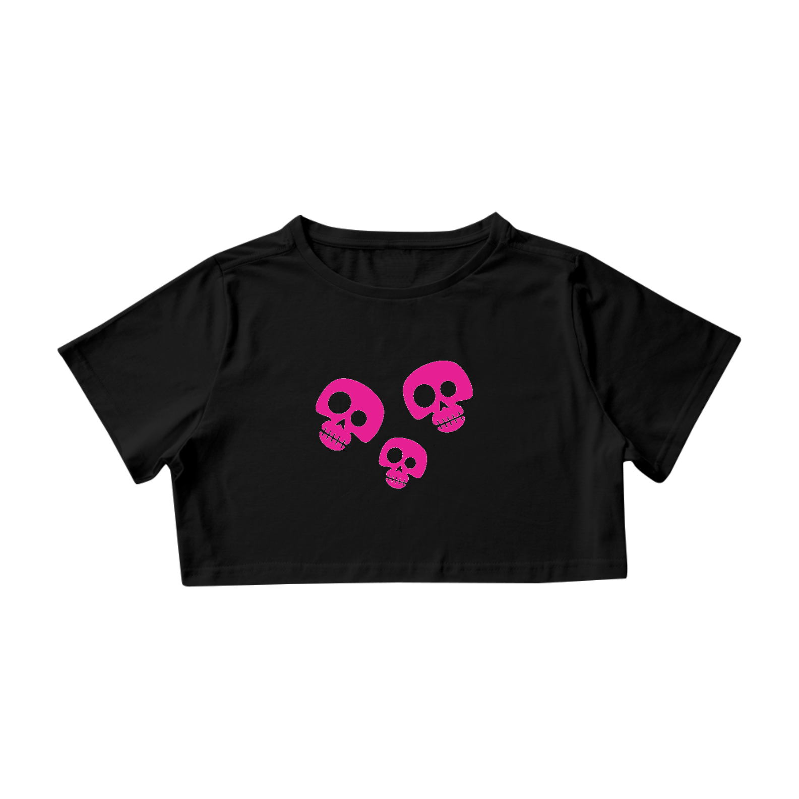 Cropped Pink Skull