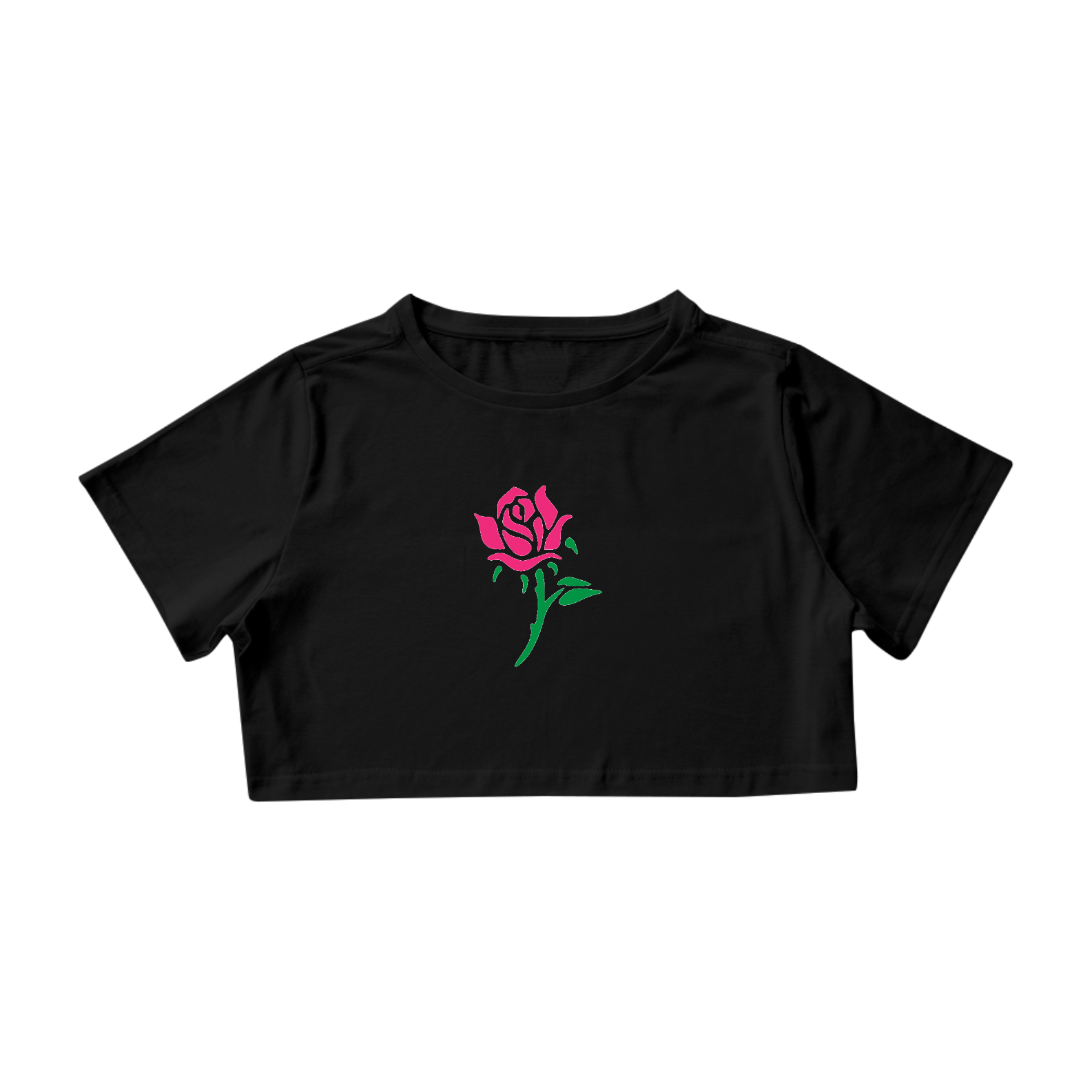 Cropped Rosa Flor