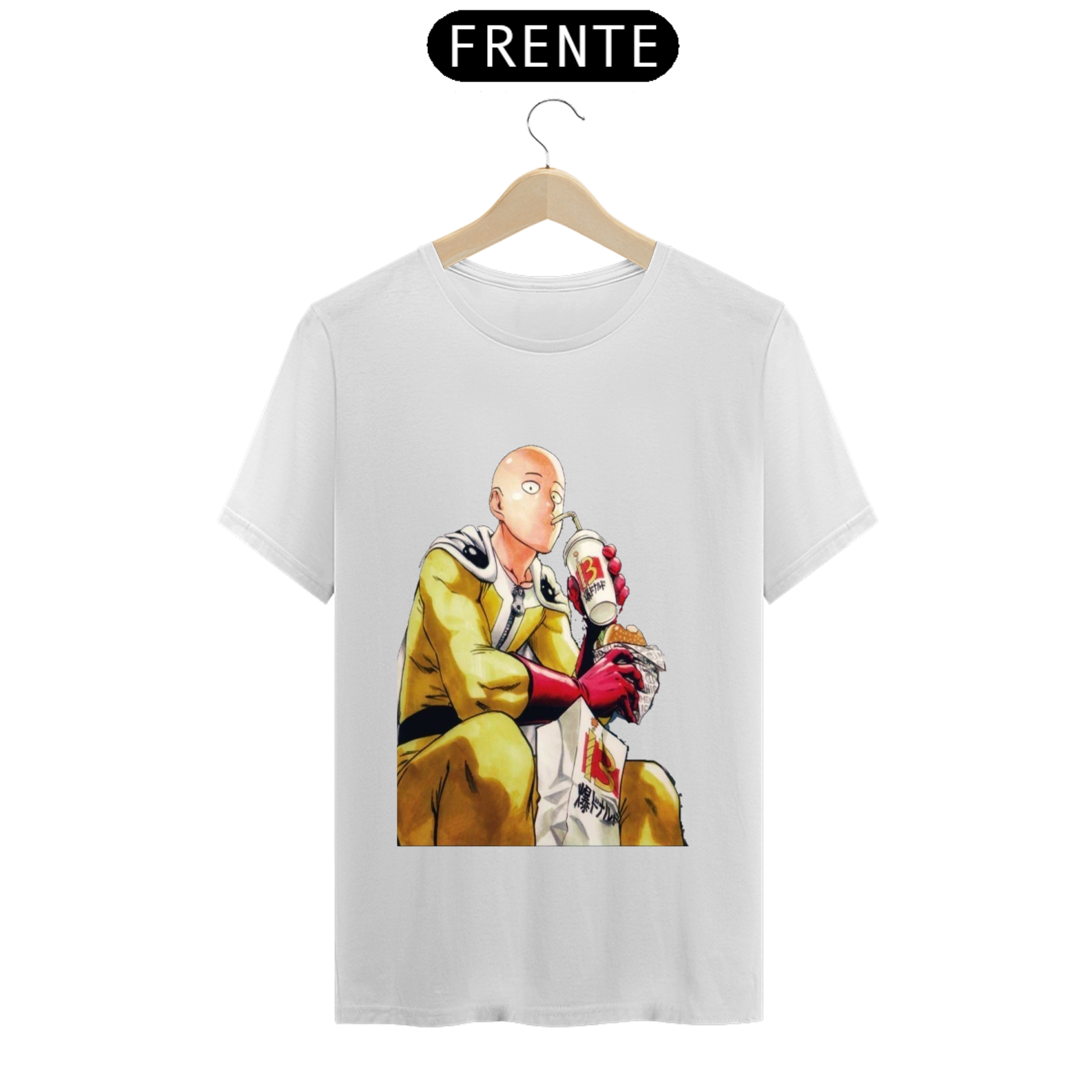 Camisa Saitama Lanchando