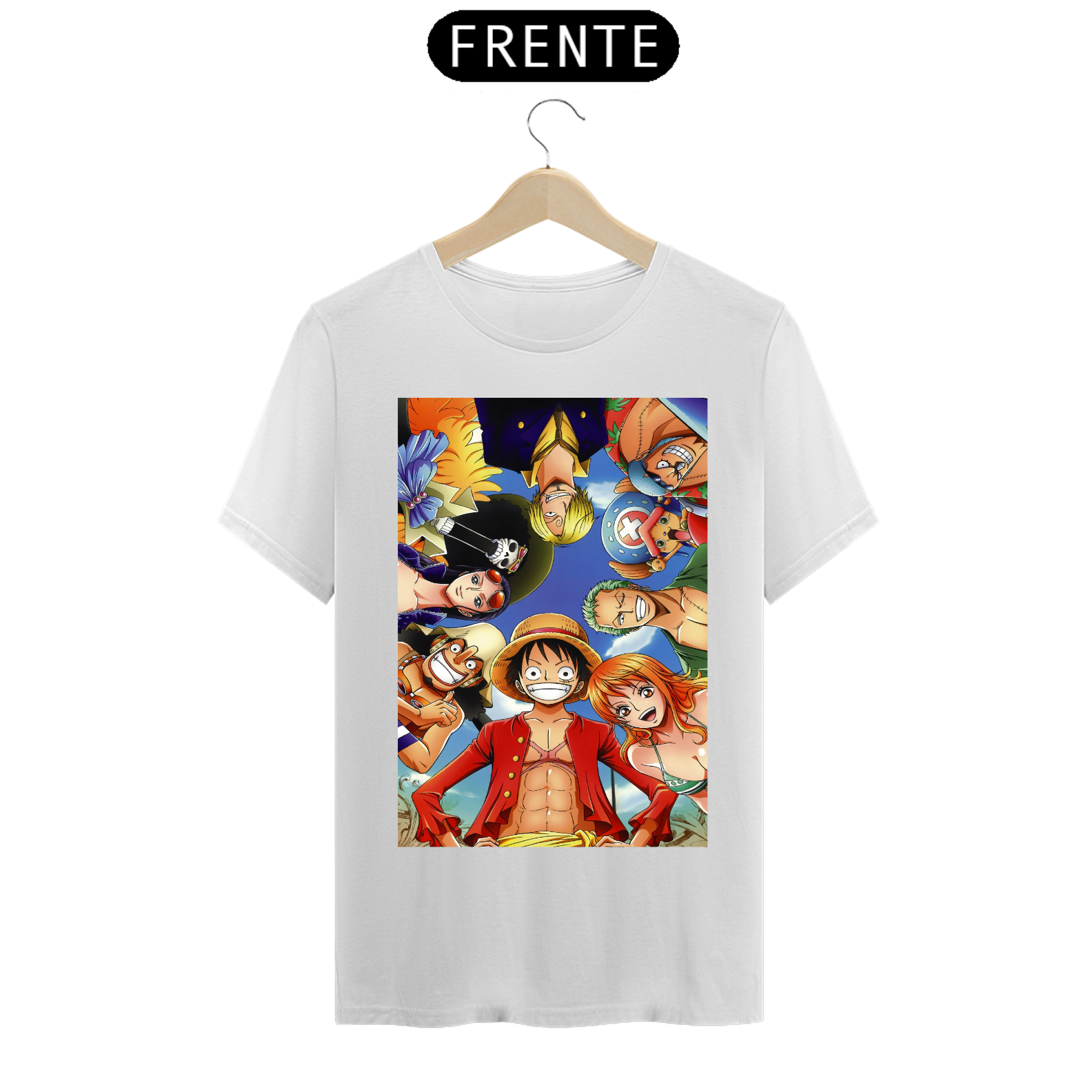 Camisa -  One Piece Manga Curta 