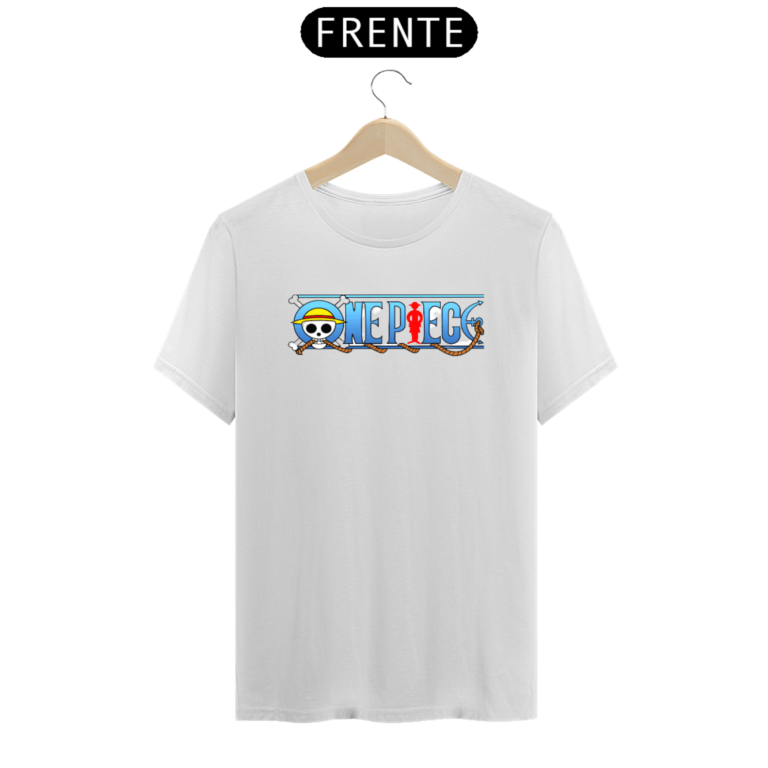 Camisa - One Piece Logo Manga Curta 