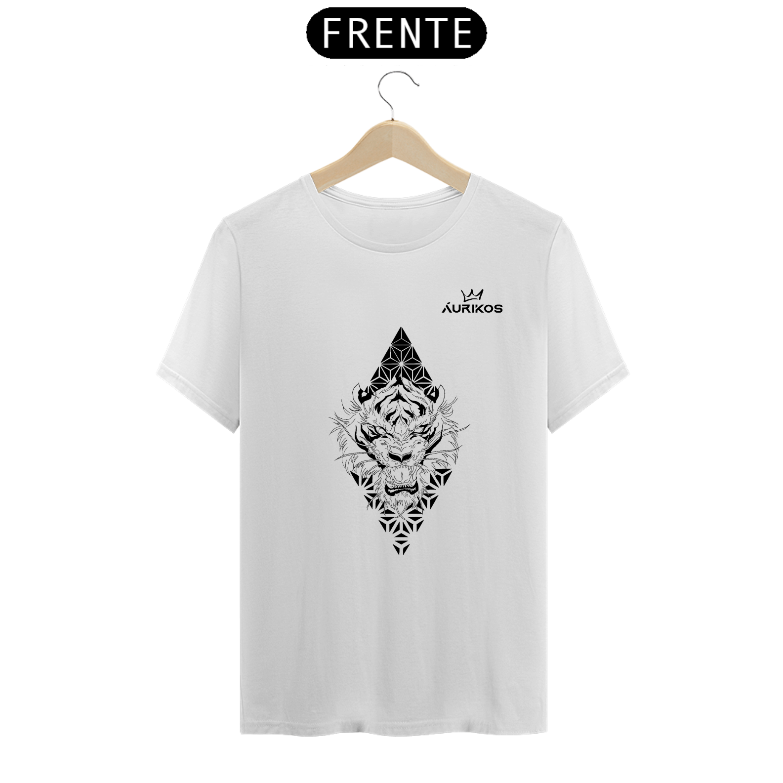 Camiseta Retro Tiger - Branca