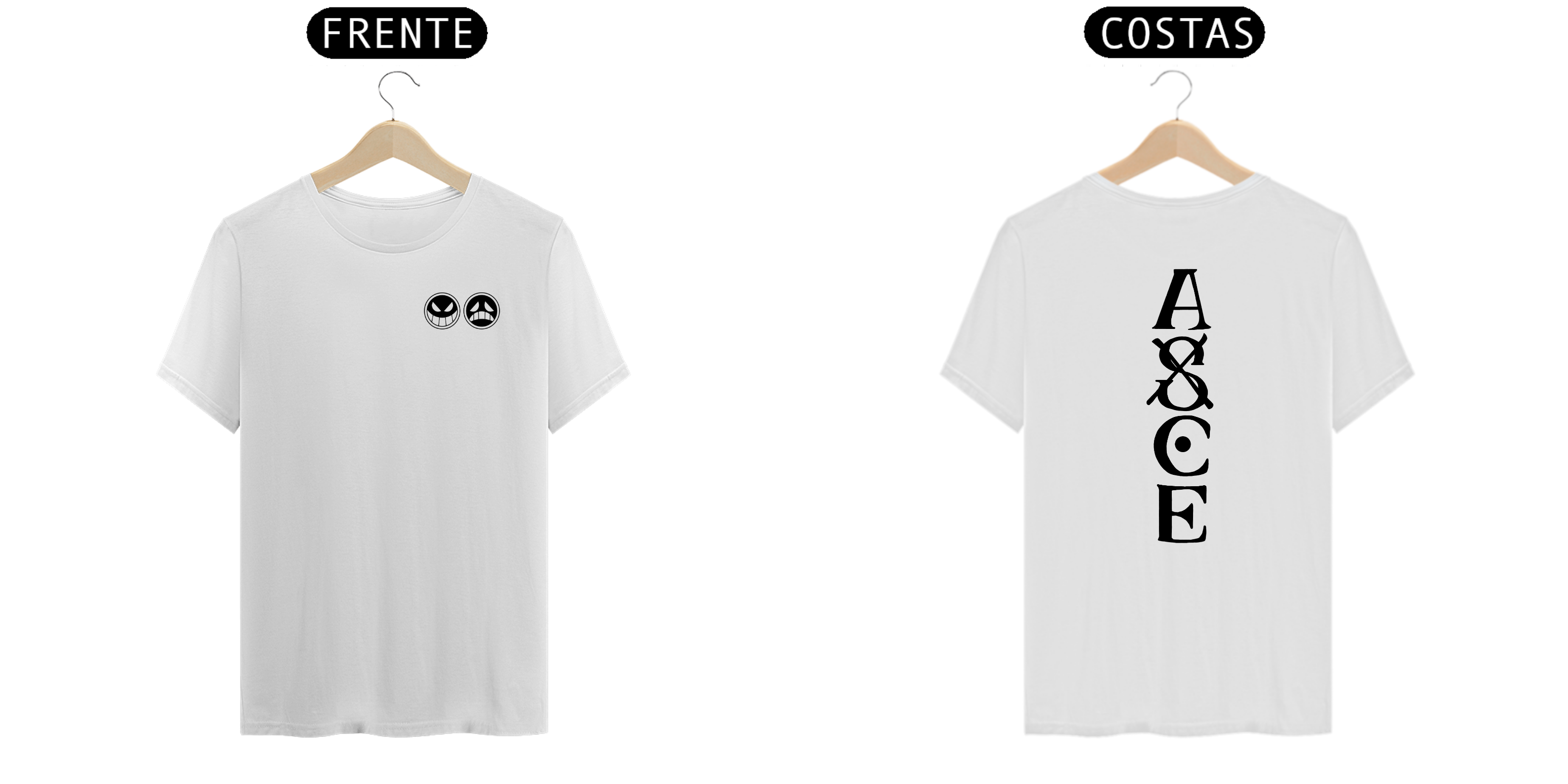 Camiseta Portgas D. Ace - Branca