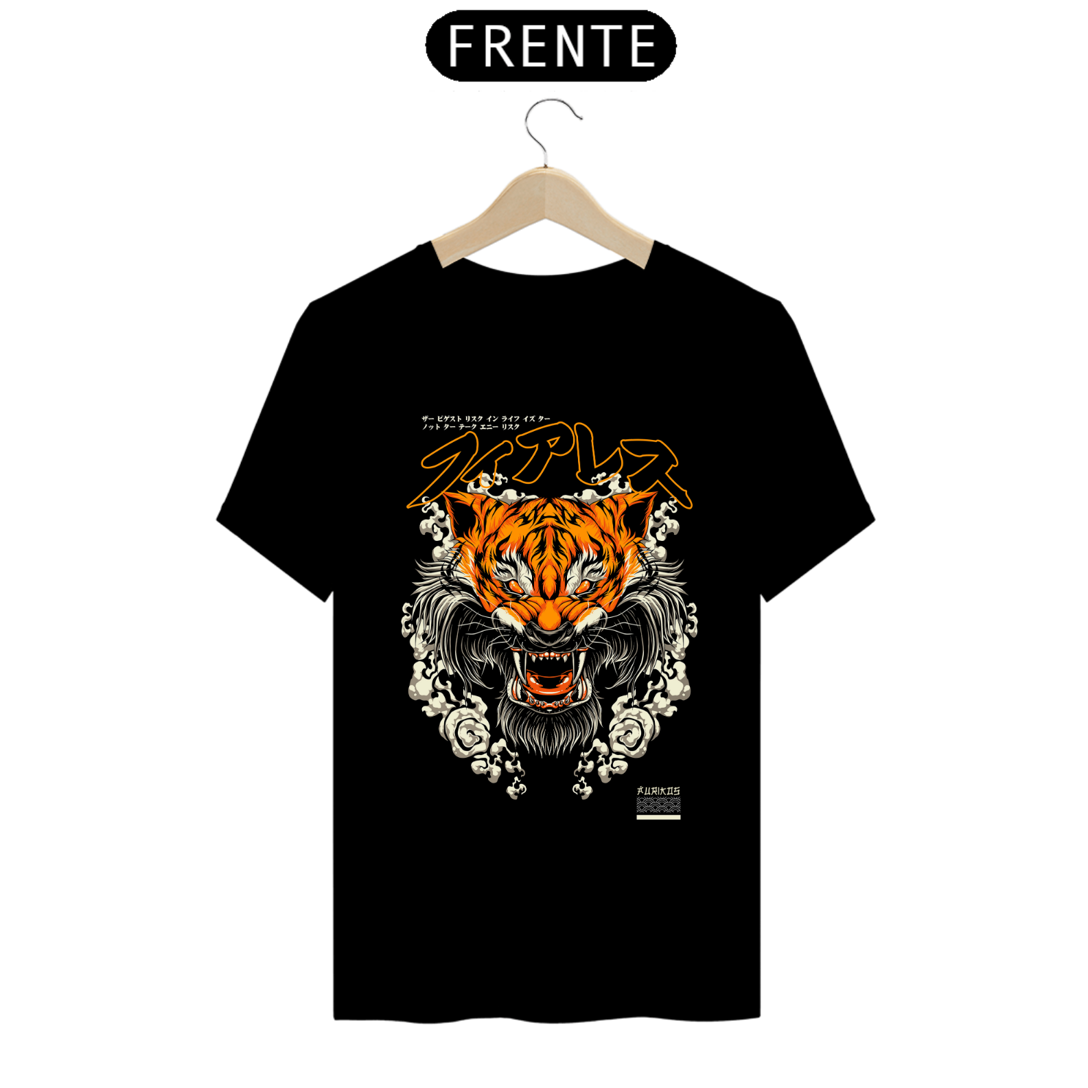 Camiseta Dauntless Tiger Essence - Preta