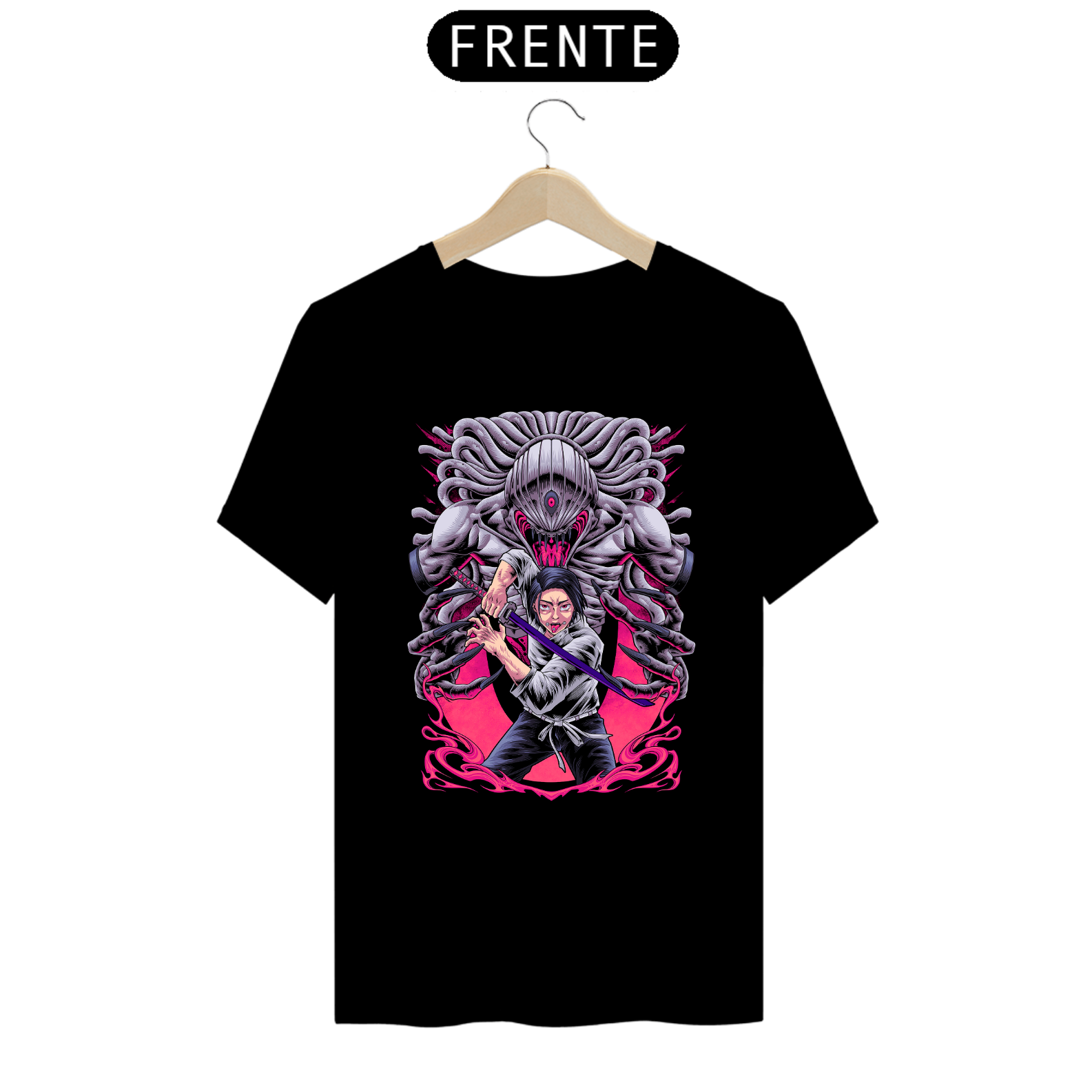 Camiseta Dual Destiny: Jujutsu Kaisen - Preta