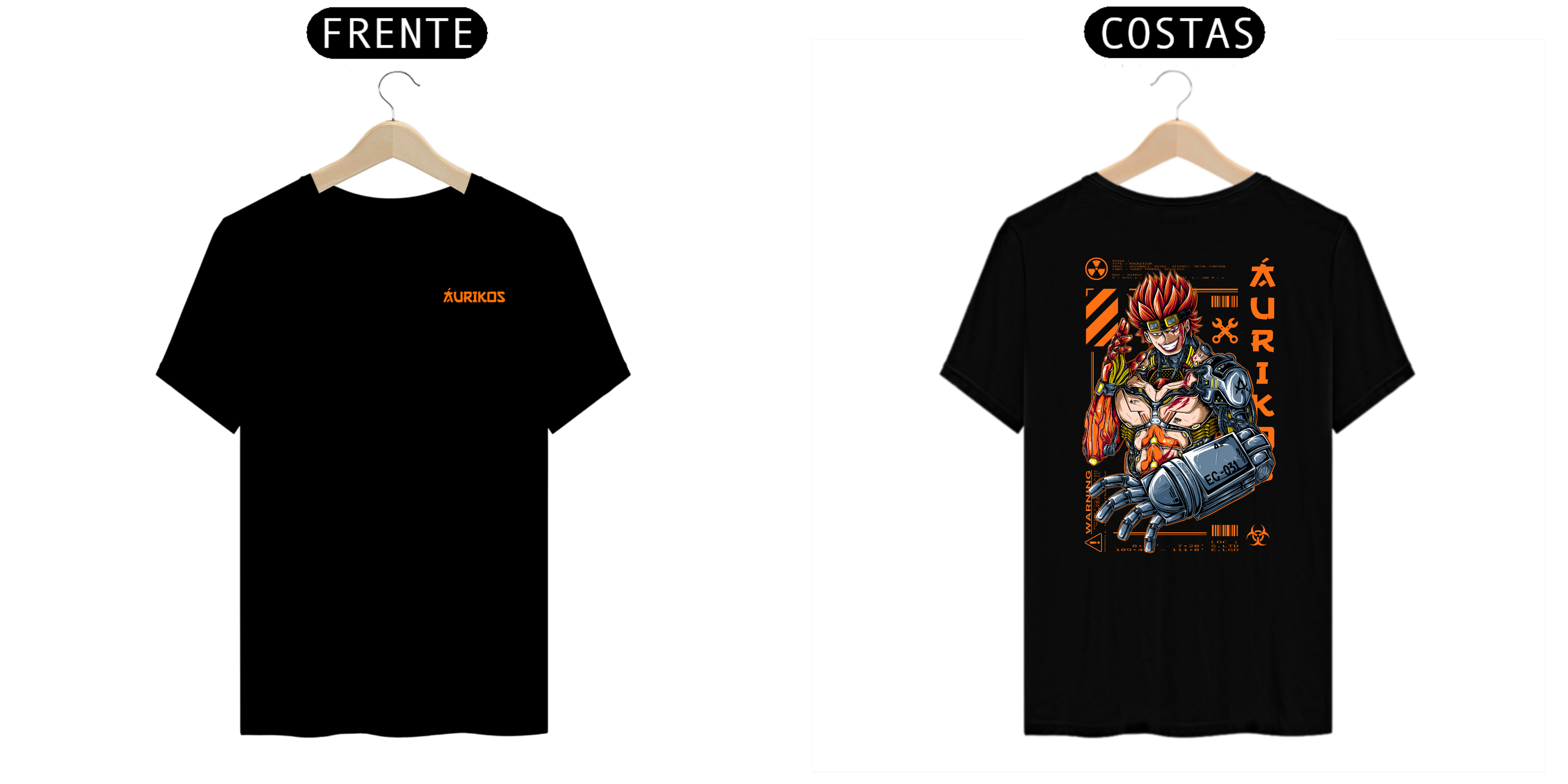 Camiseta Kid Cyborg - Preta