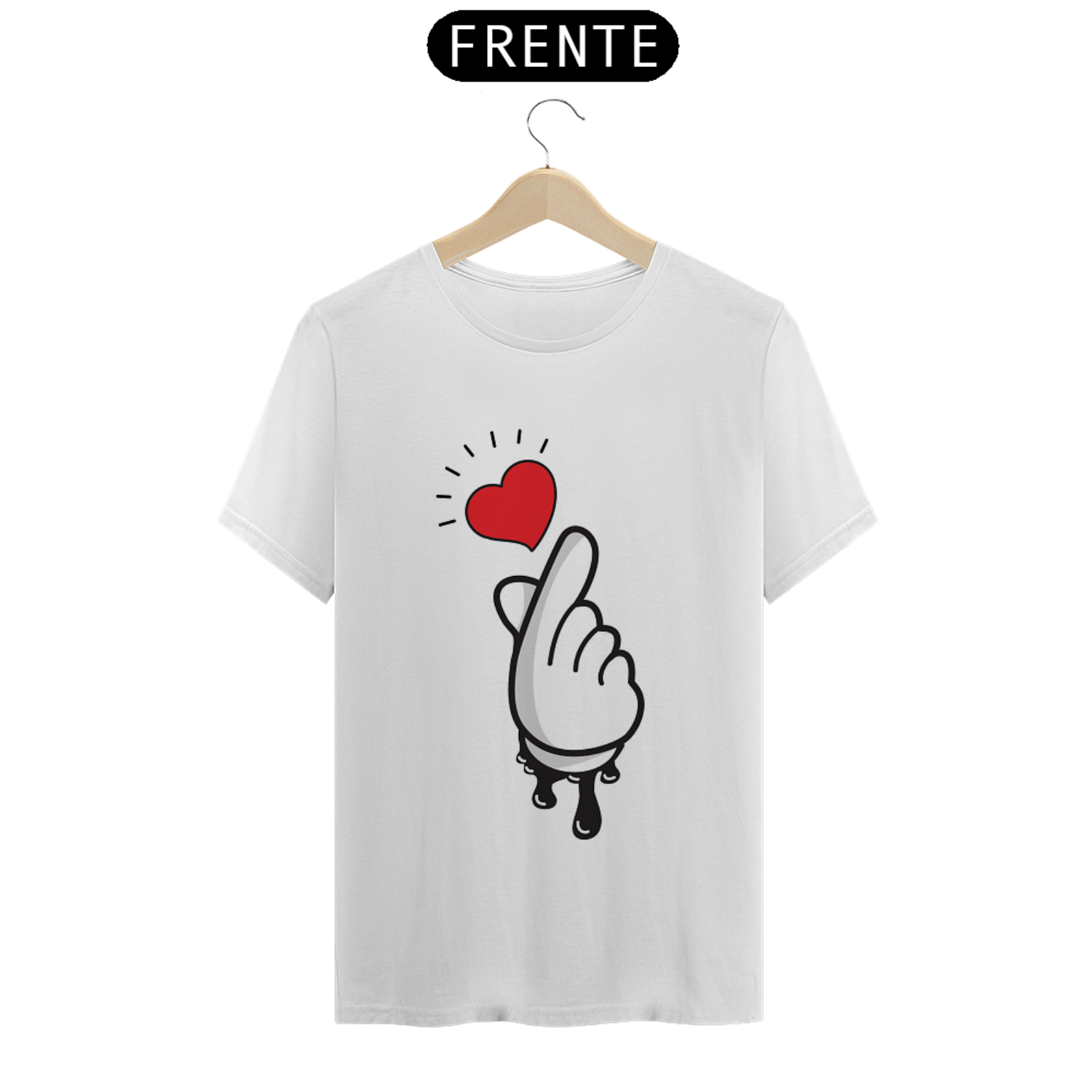 CAMISA MASCULINA CORAÇÃO CASAL