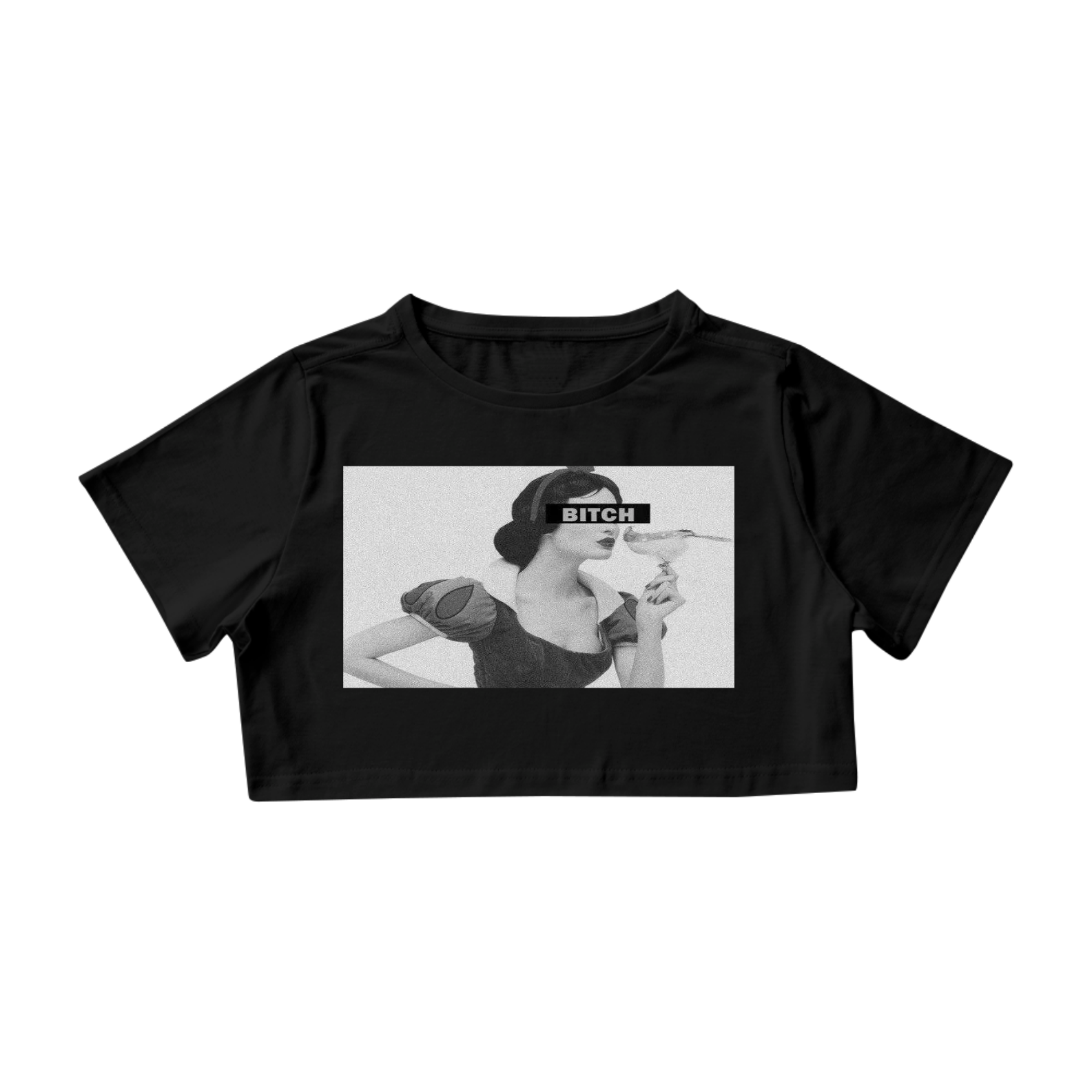 Nome do produto: CROPPED BRANCA DE NEVE