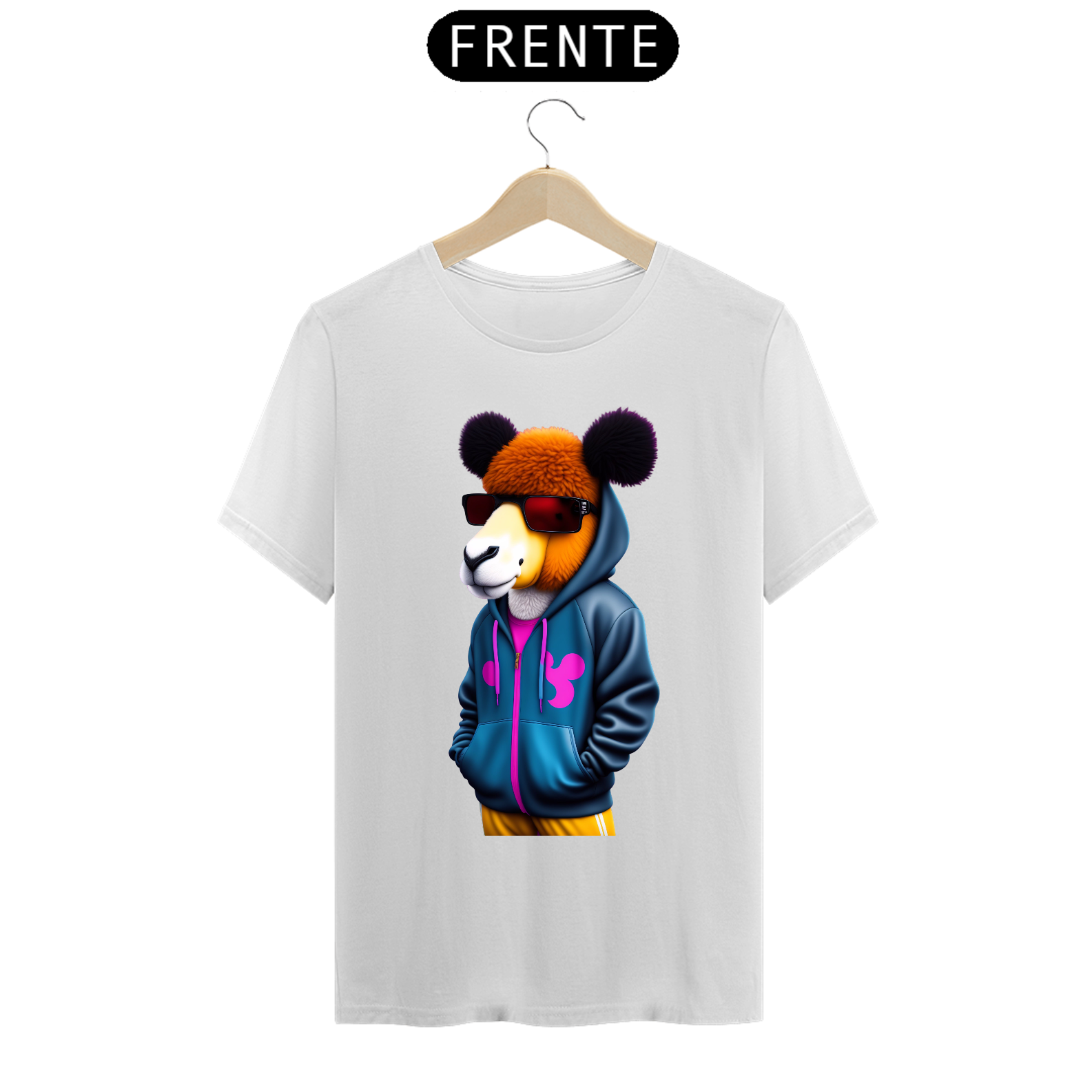 Nome do produto  Camiseta t-shirt clássic com lhama style