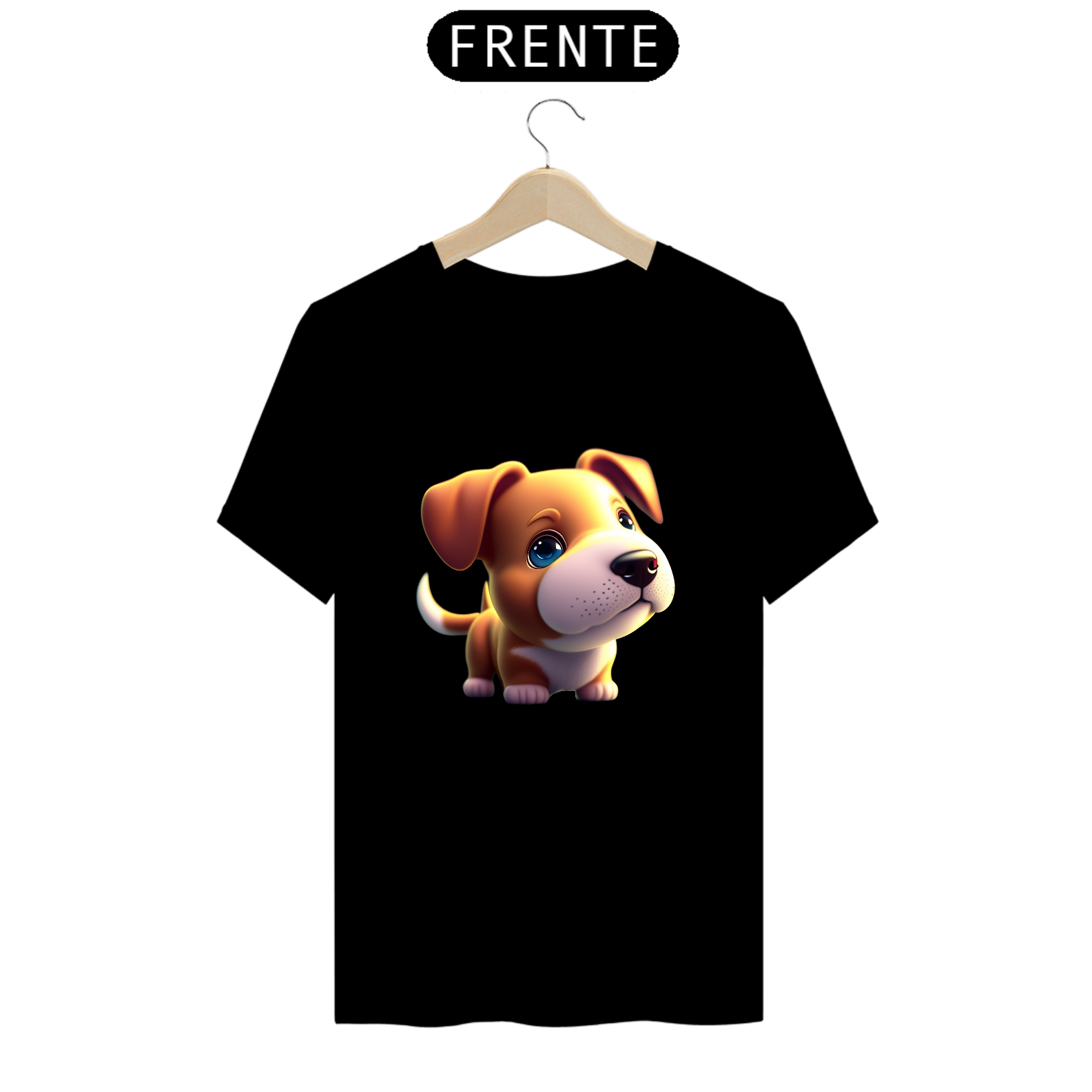 Nome do produto  Camiseta t-shirt clássic com cachorrinho pidão