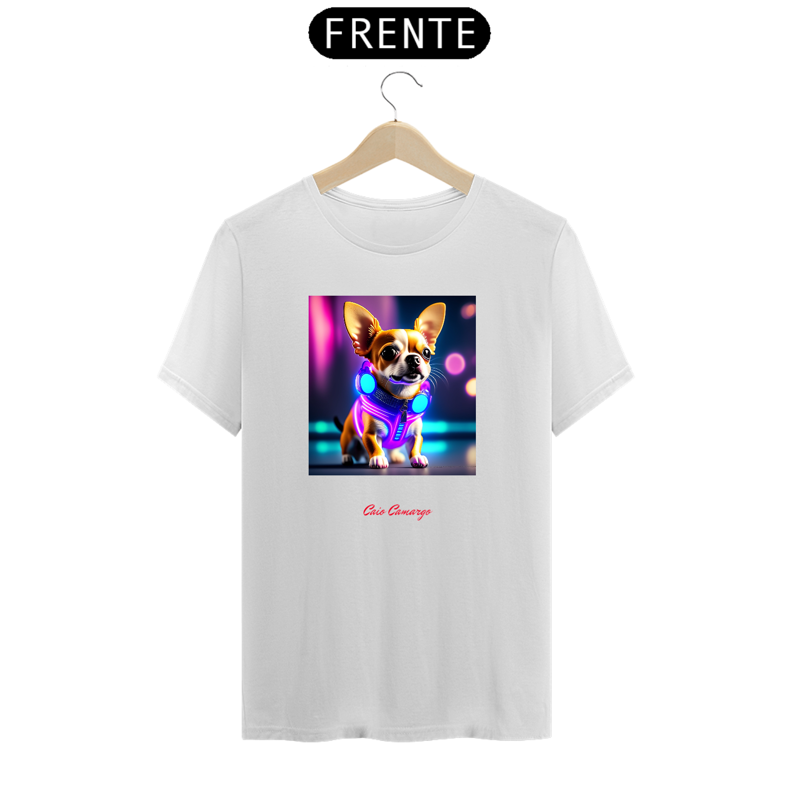 Camiseta chihuahua IA Feminina