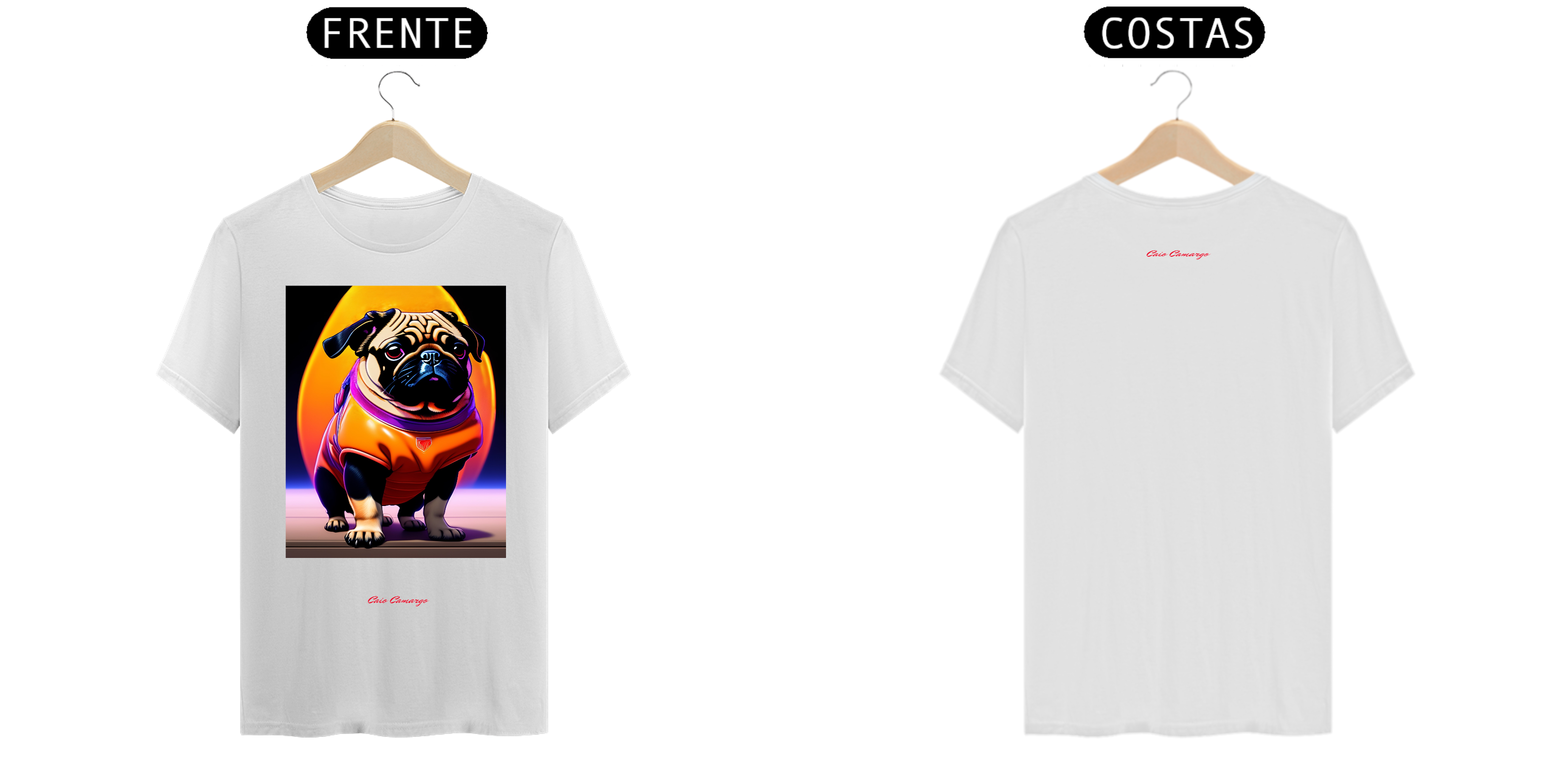 Camiseta Pug AI