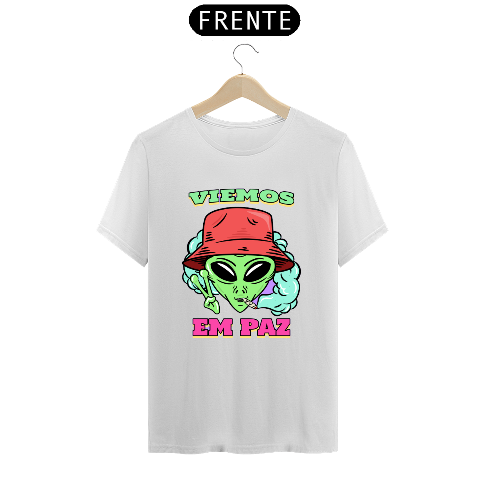 Camiseta Vertício Alien Peace: Smokin