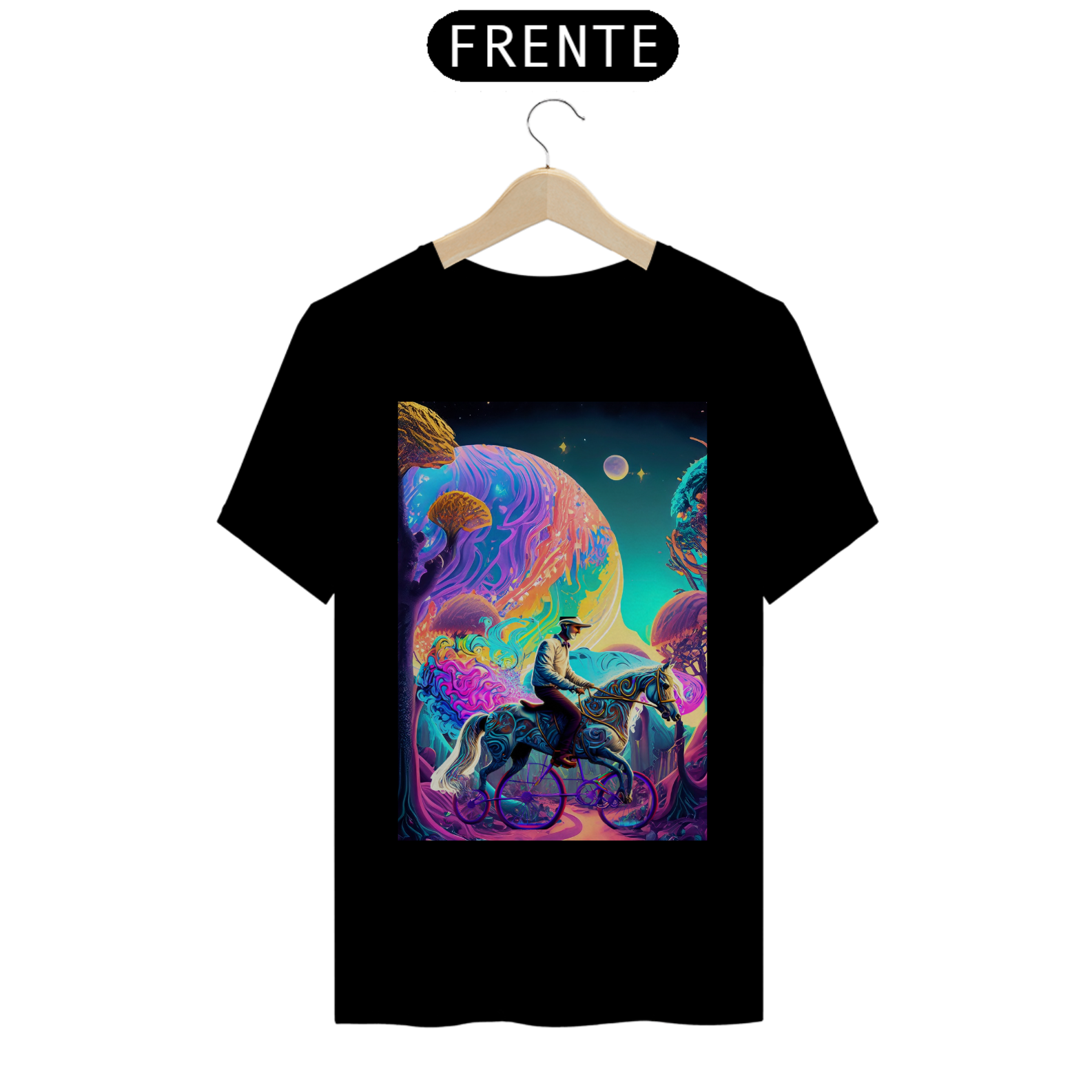 Camiseta Masculina Mystical Forest Ride Vertício