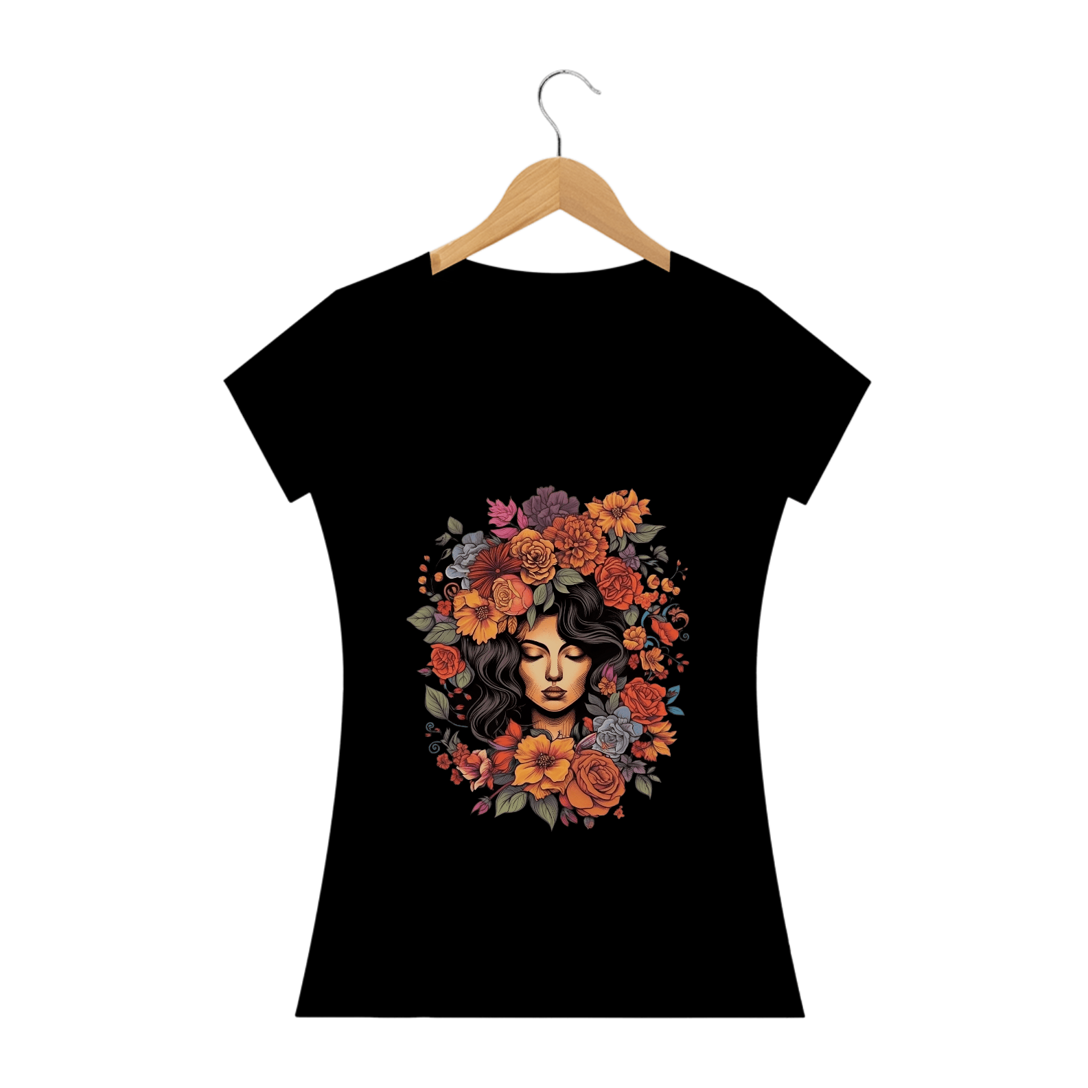 Camiseta Abrace a Beleza e a Resiliência - Deslumbrante Flores Intricadas
