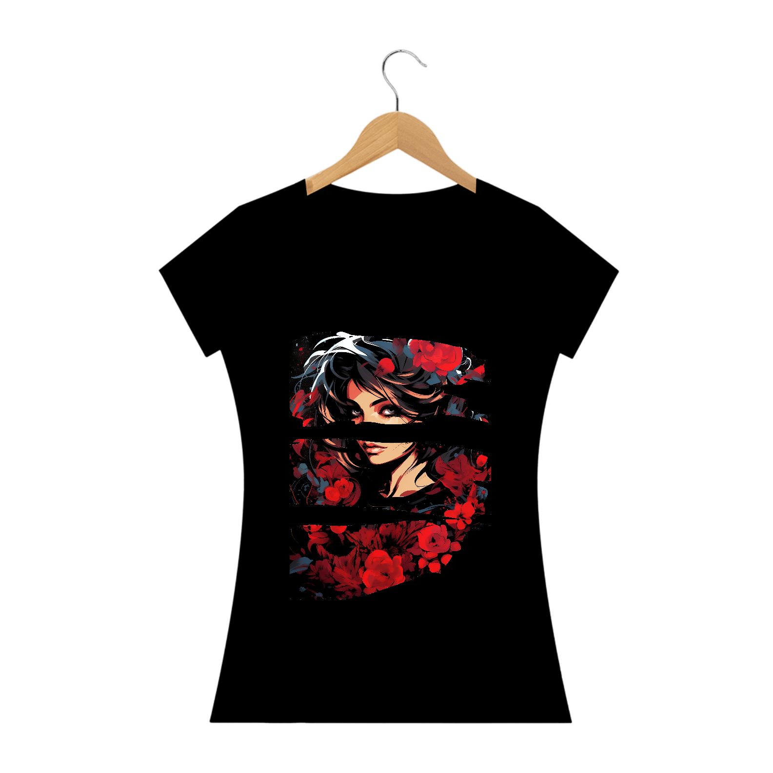 Camiseta Feminina Floral Woman: Uma Mistura de Estilos