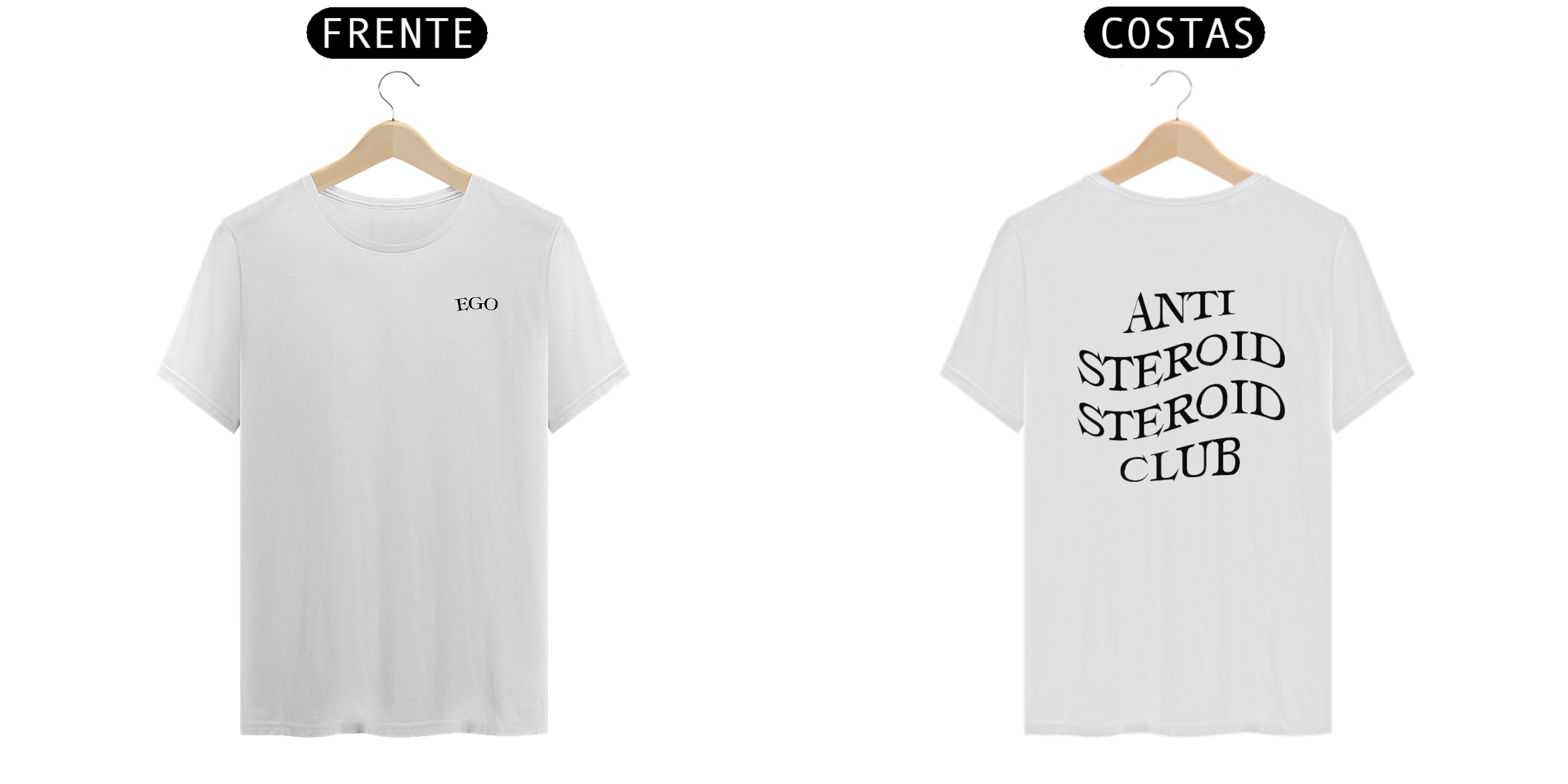 CAMISA ANTI STEROID STEROID CLUB BRANCA