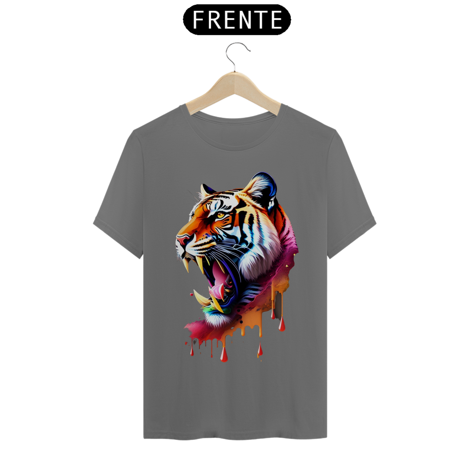 Nome do produto: Camiseta Tigre 3D Coleção 2023 