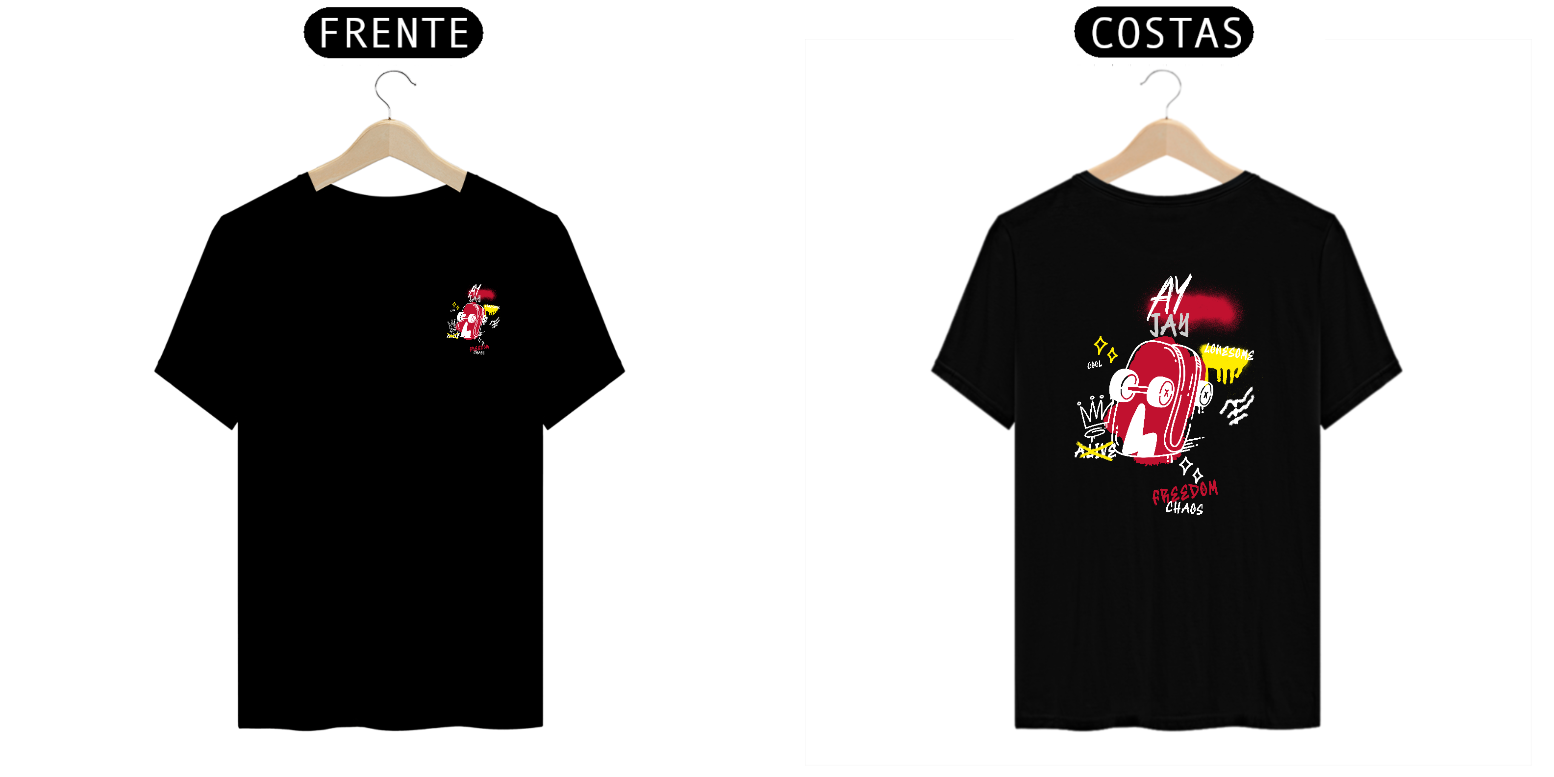 Camisa Skate face - Ay Jay