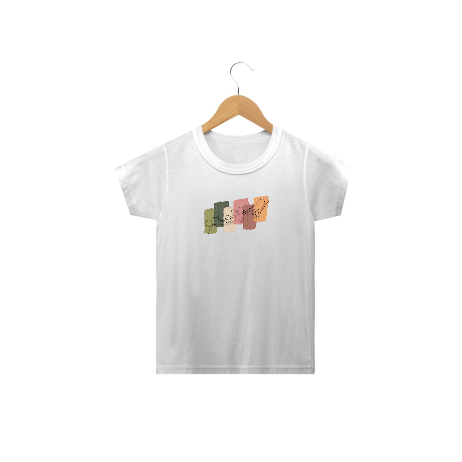 Nome do produto: Camiseta Infantil Hand - Line Art