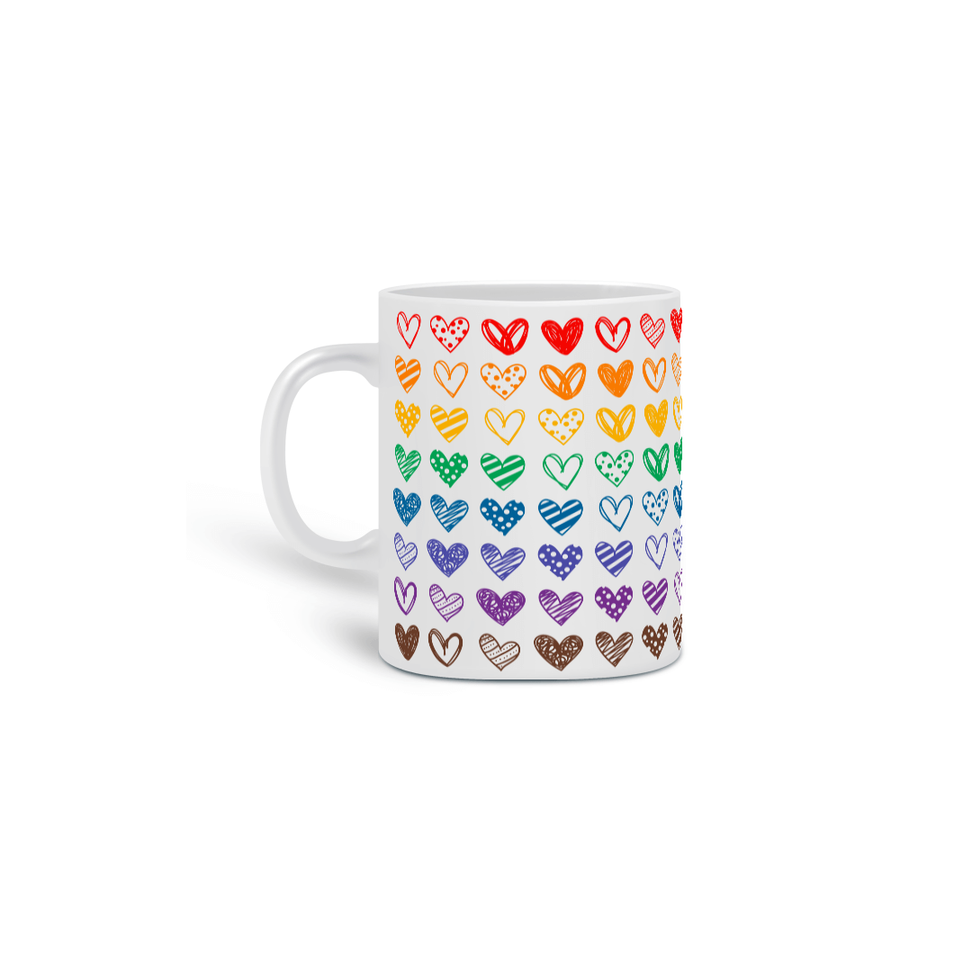 Caneca - Color Hearts