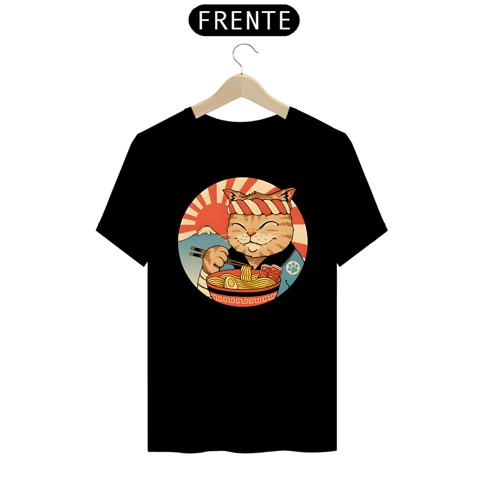 Camiseta Prime Gato Samurai