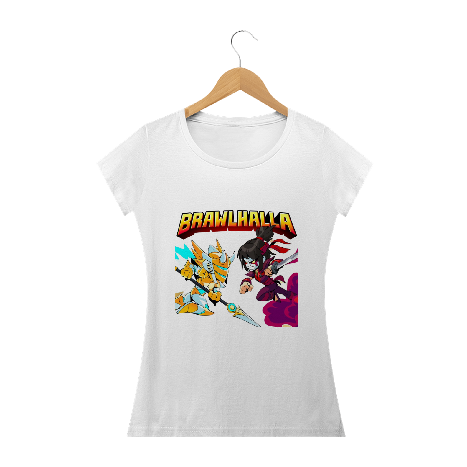 CAMISA FEMININA BABY LONG CLASSIC - TEMA BRAWLHALLA
