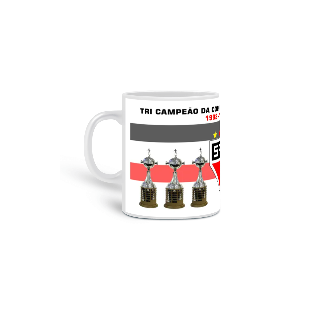 CANECA SPFC - Tri Campeão da Libertadores e Tri Campeão Mundial