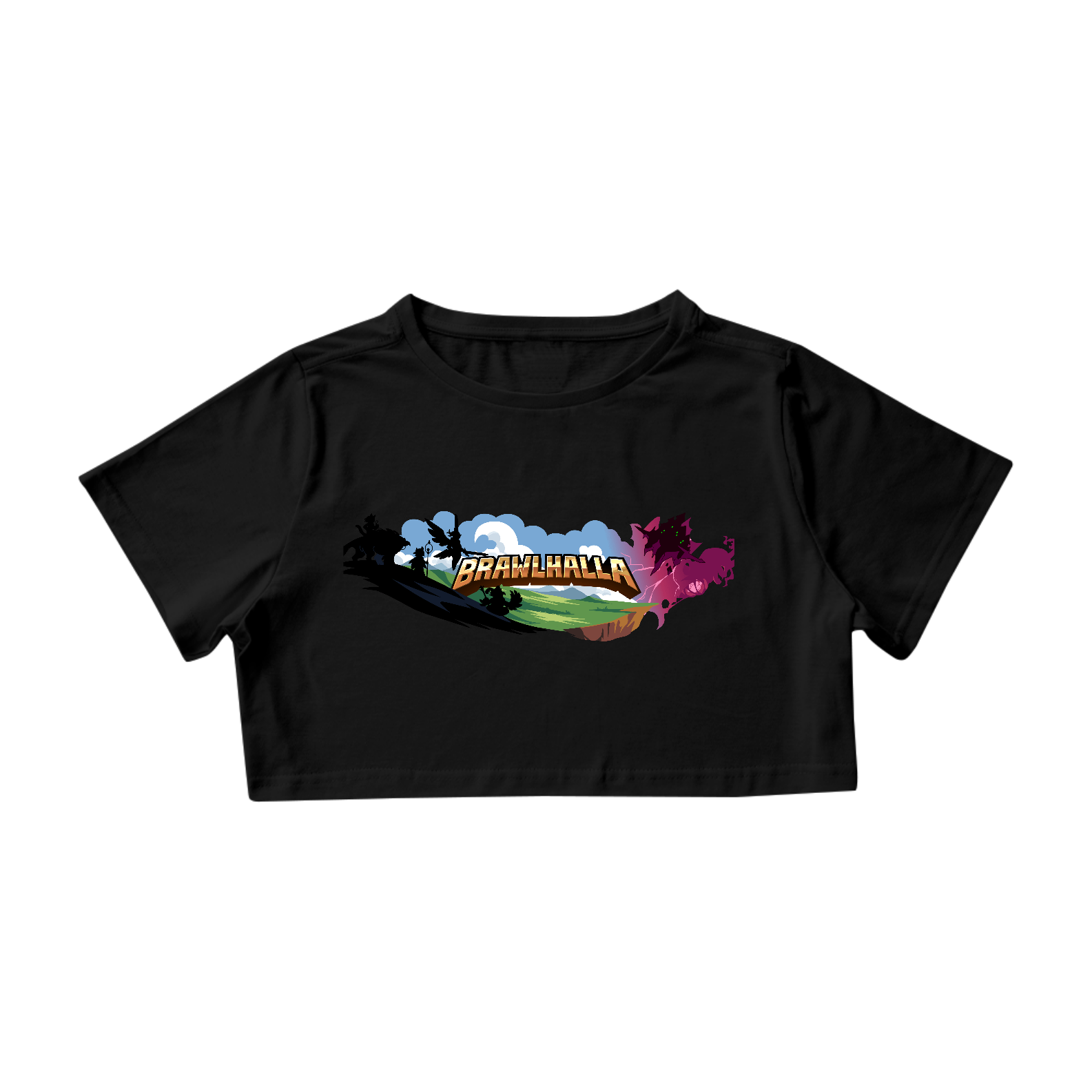 CAMISA FEMININA CROPPED - TEMA BRAWLHALLA
