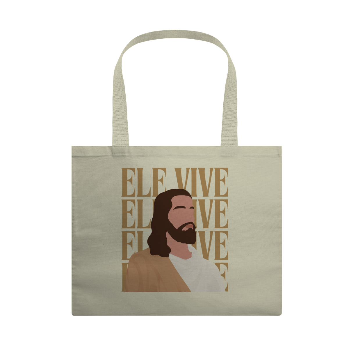 Eco Bag WIZE WEAR “Ele Vive” – Estilo, Praticidade e Fé