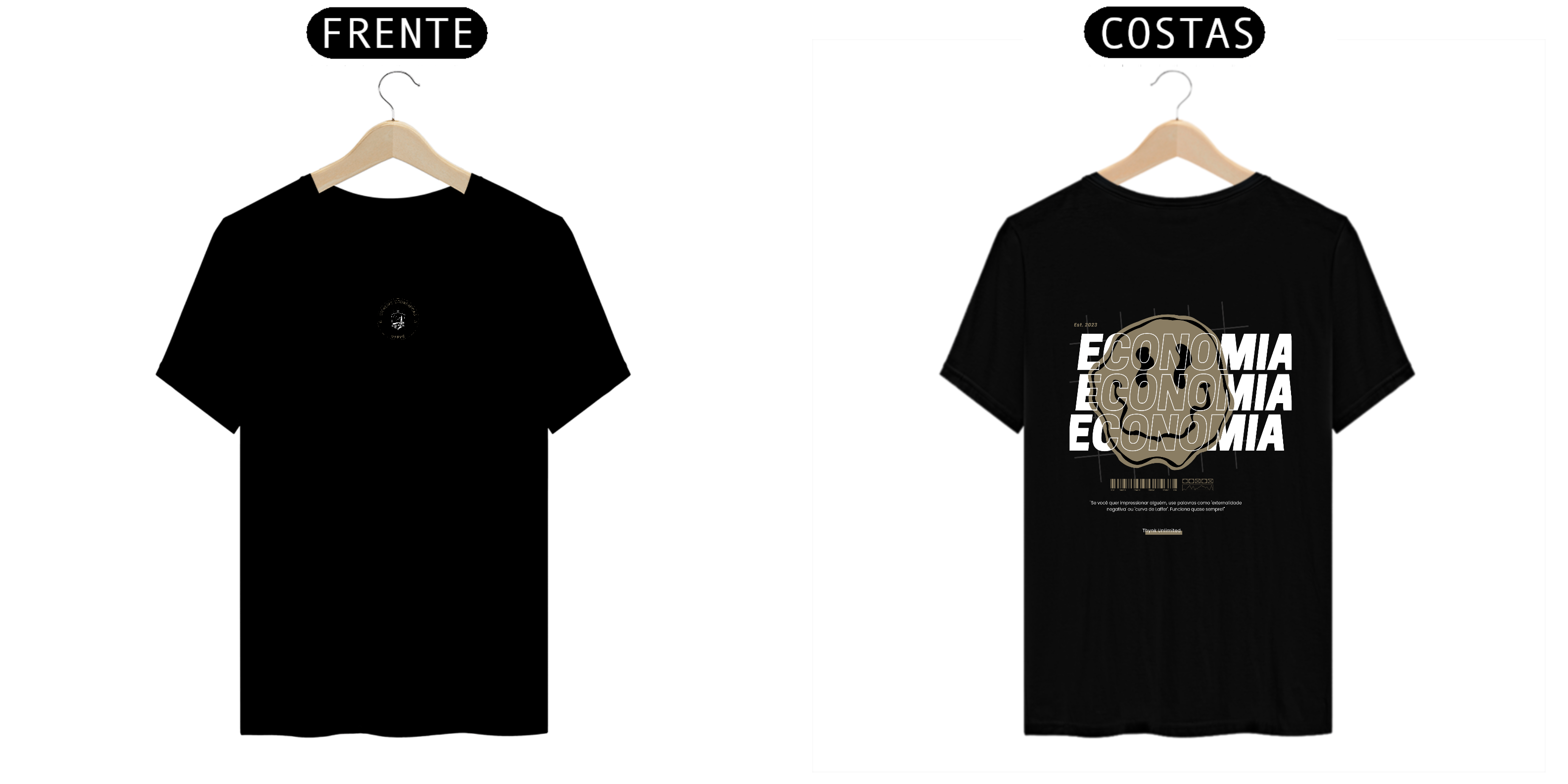 Camiseta economia logo UFRPE no peito 