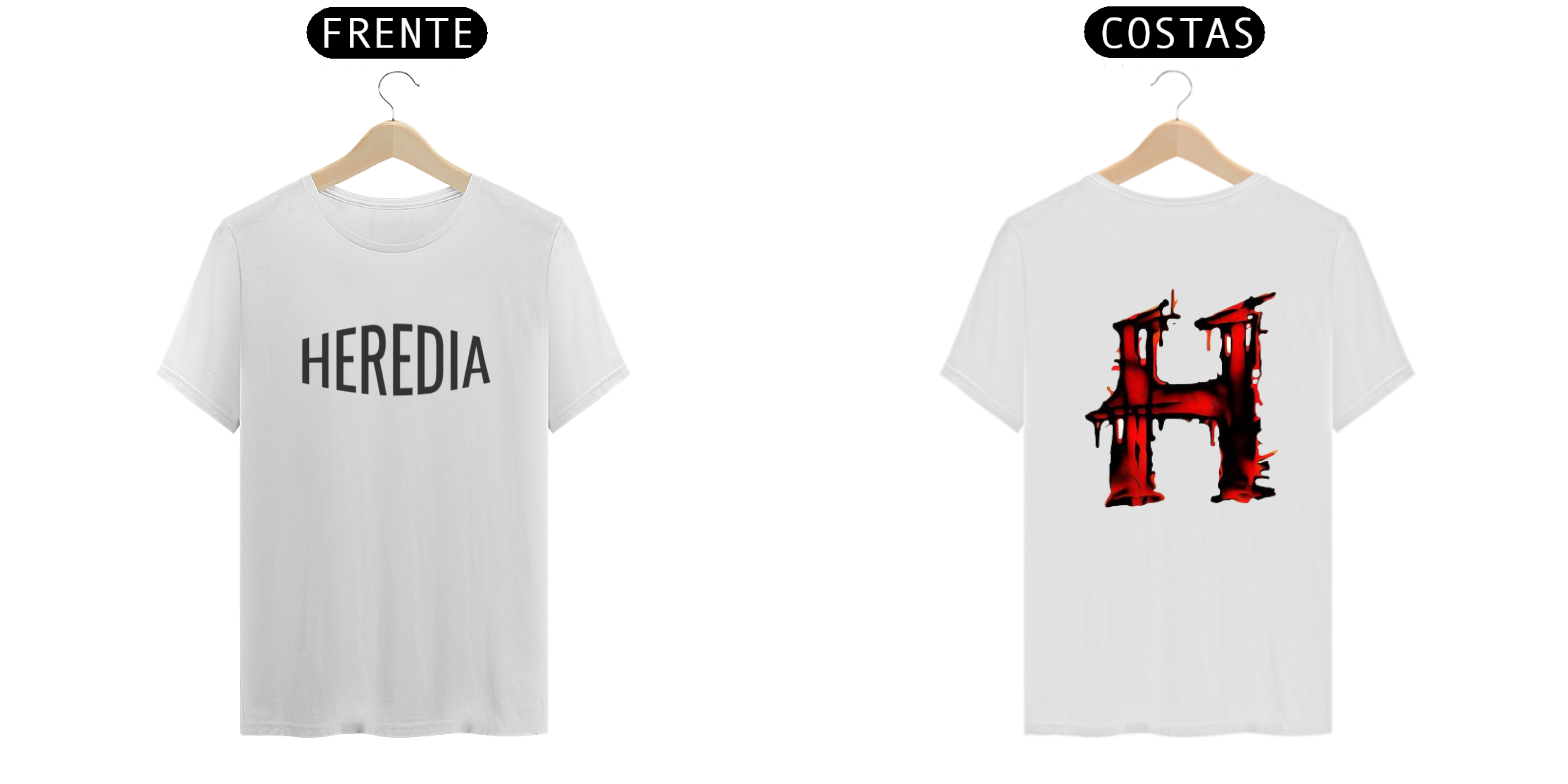 camiseta com estampa H