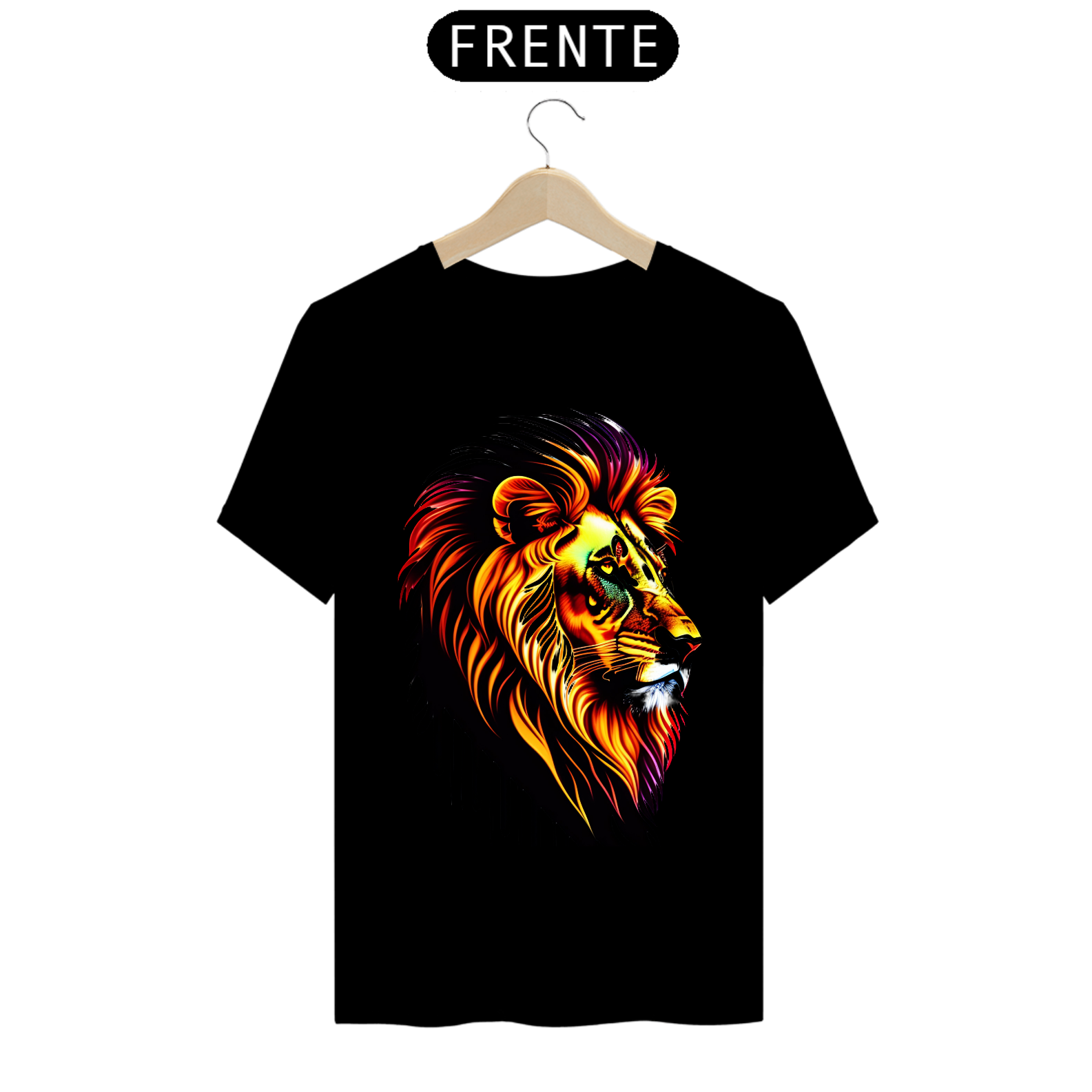 Nome do produto: Camisa com estampa de leão