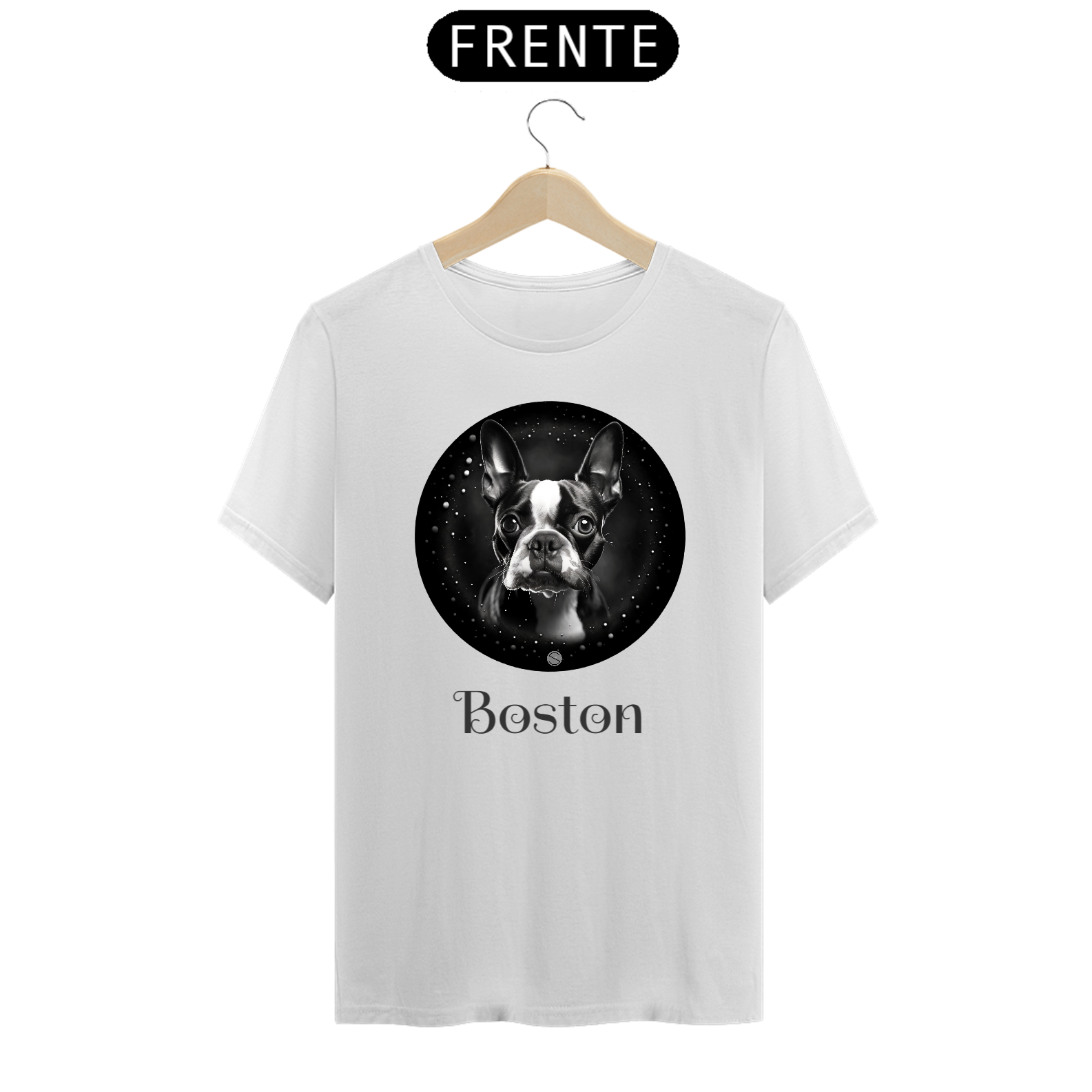 Camisa Boston Terrier Nome Prime
