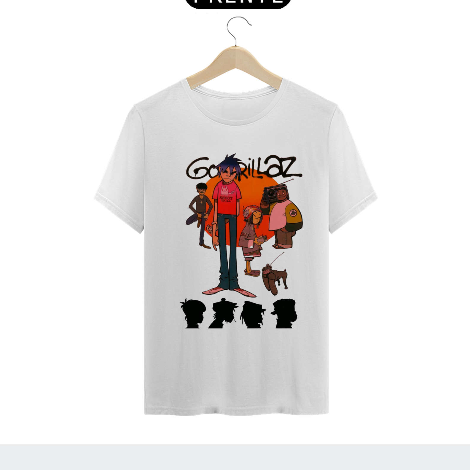 Nome do produto  Camiseta Gorillaz